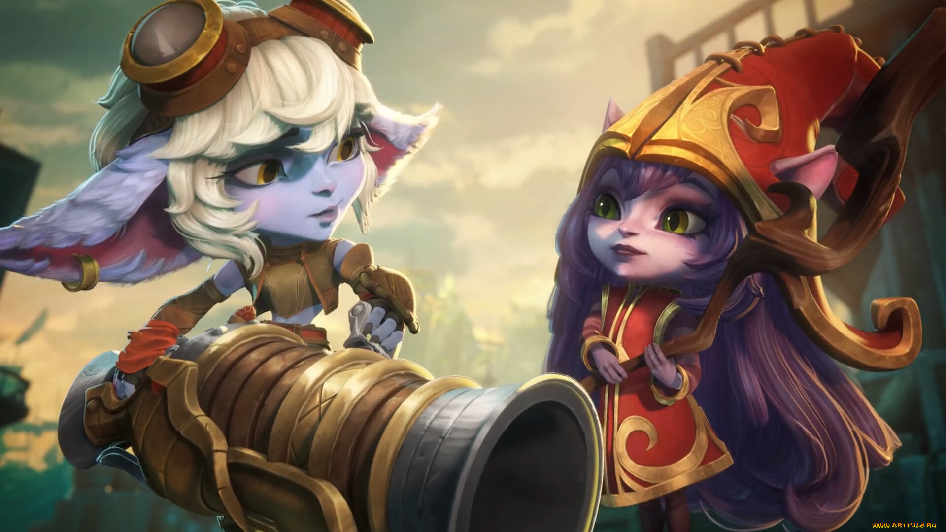 видео, игры, league, of, legends, , legends, of, runeterra, legends, of, runeterra, tristana, lulu
