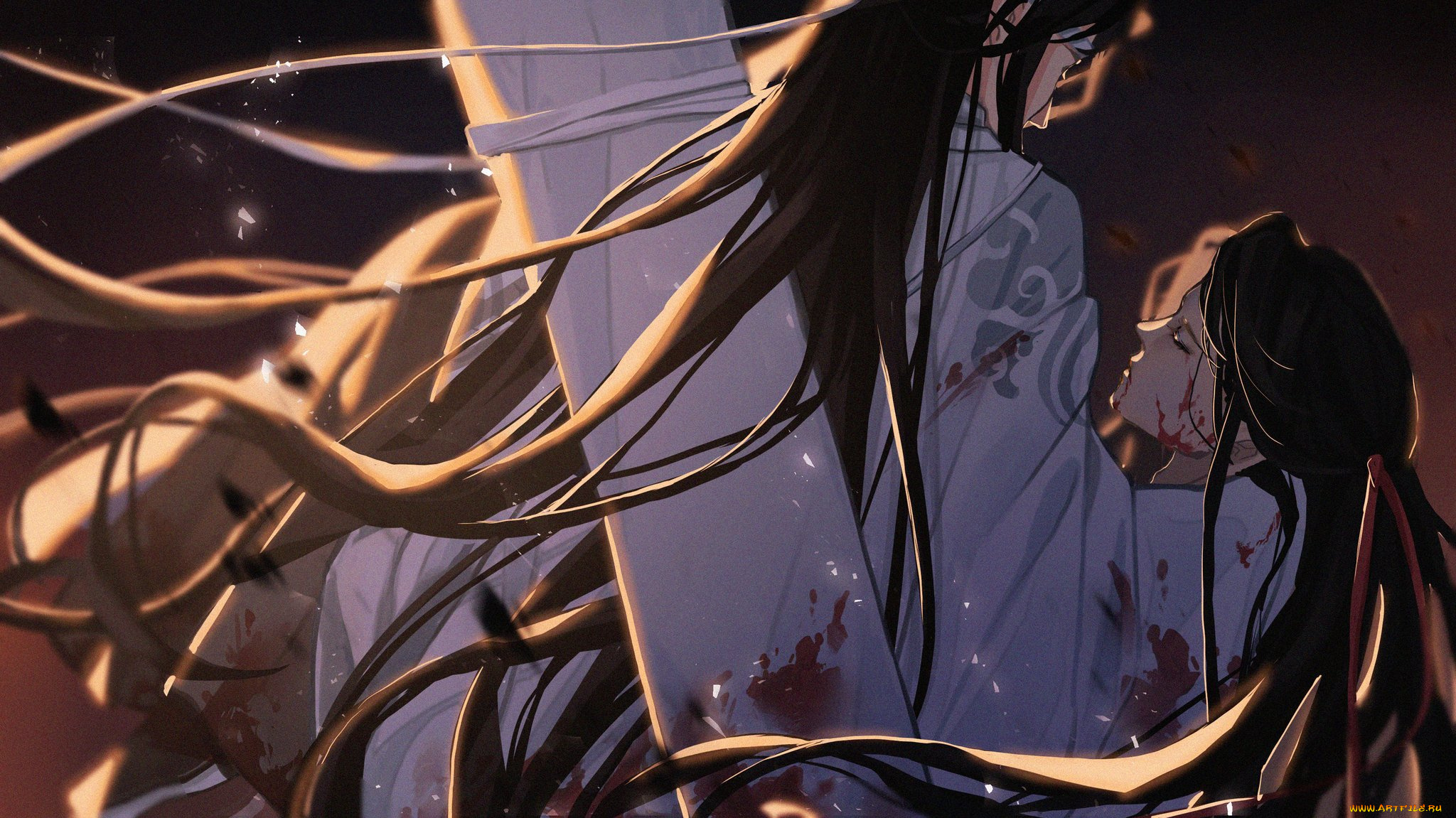 аниме, mo, dao, zu, shi, лань, ванцзи, вэй, усянь, гуцинь, кровь