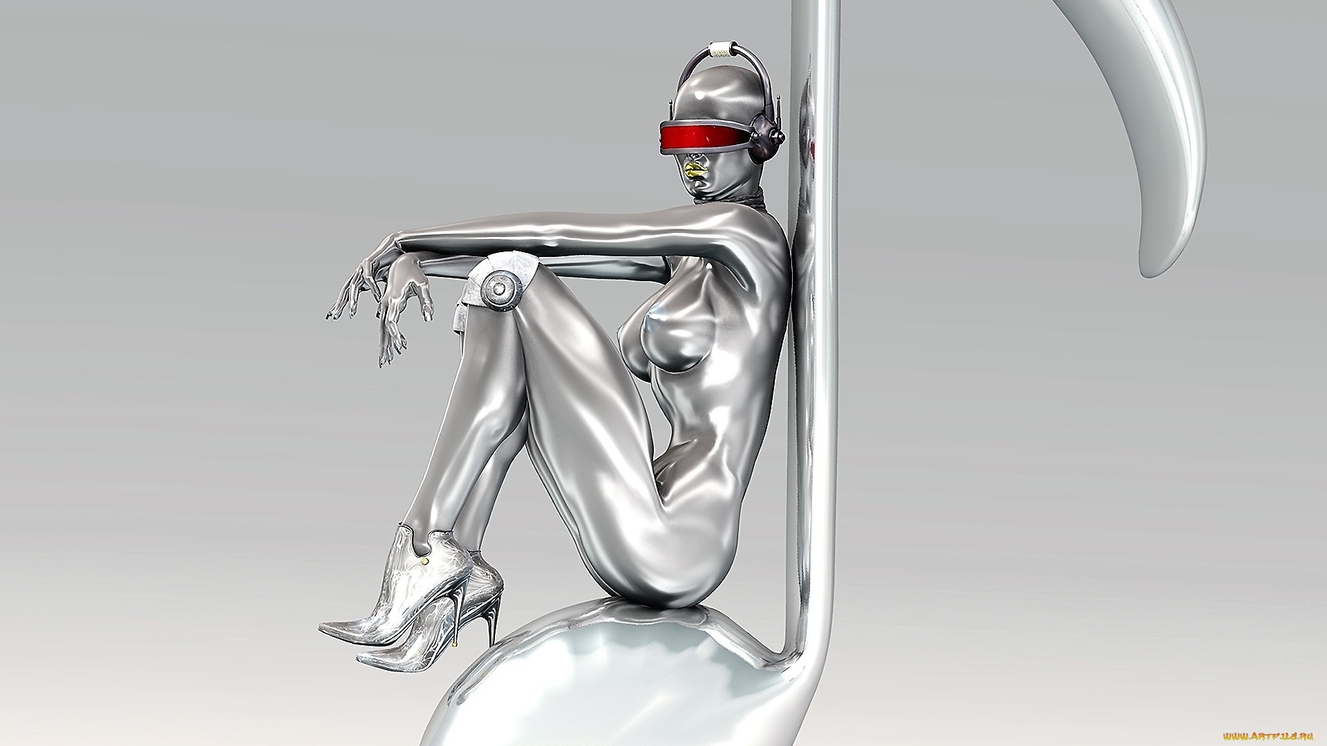 фэнтези, роботы, , киборги, , механизмы, женщина, киборг, нота