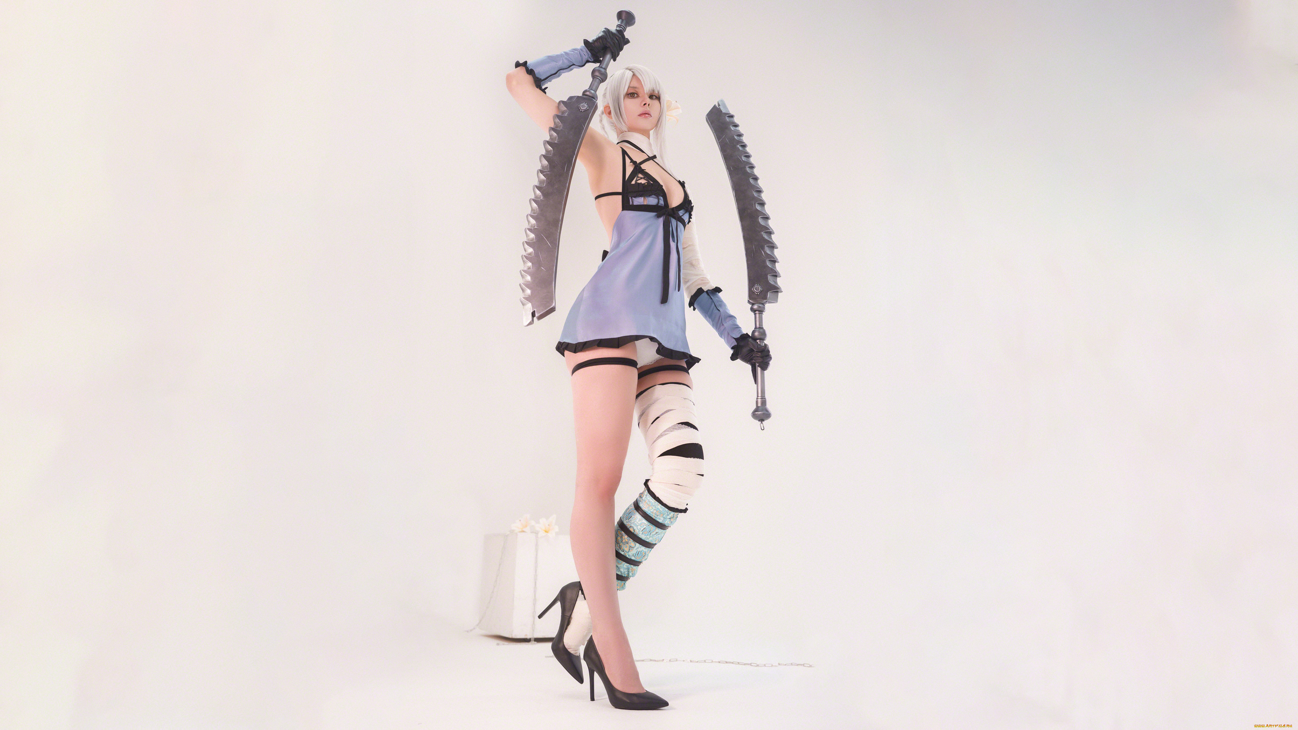 девушки, -, креатив, , косплей, automata, nier, vinnegal