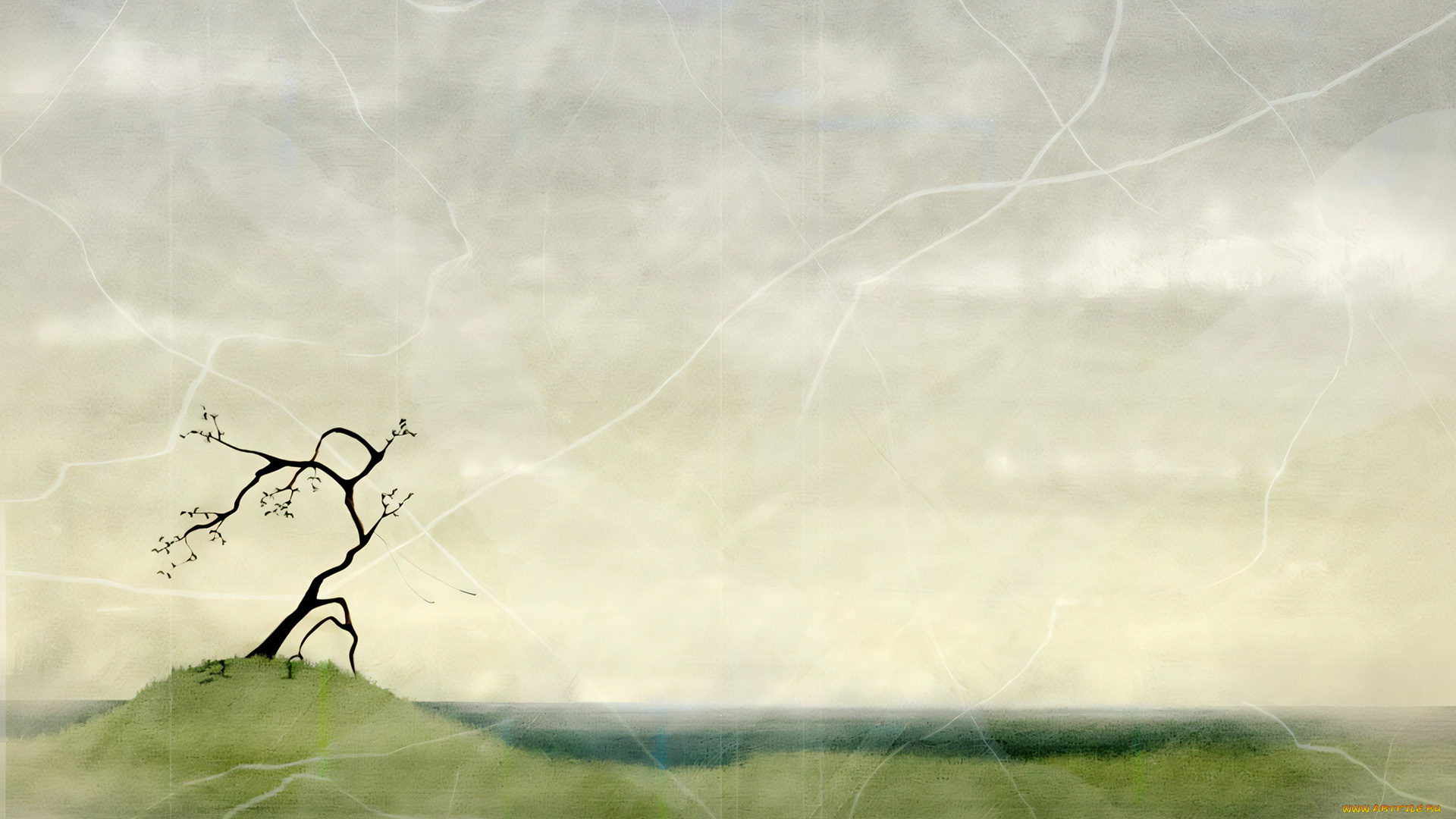 295370, рисованное, природа, дерево