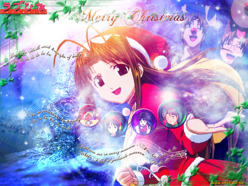 аниме, love, hina