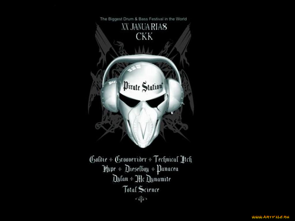 лого, пиратской, станции, музыка, пиратская, станция