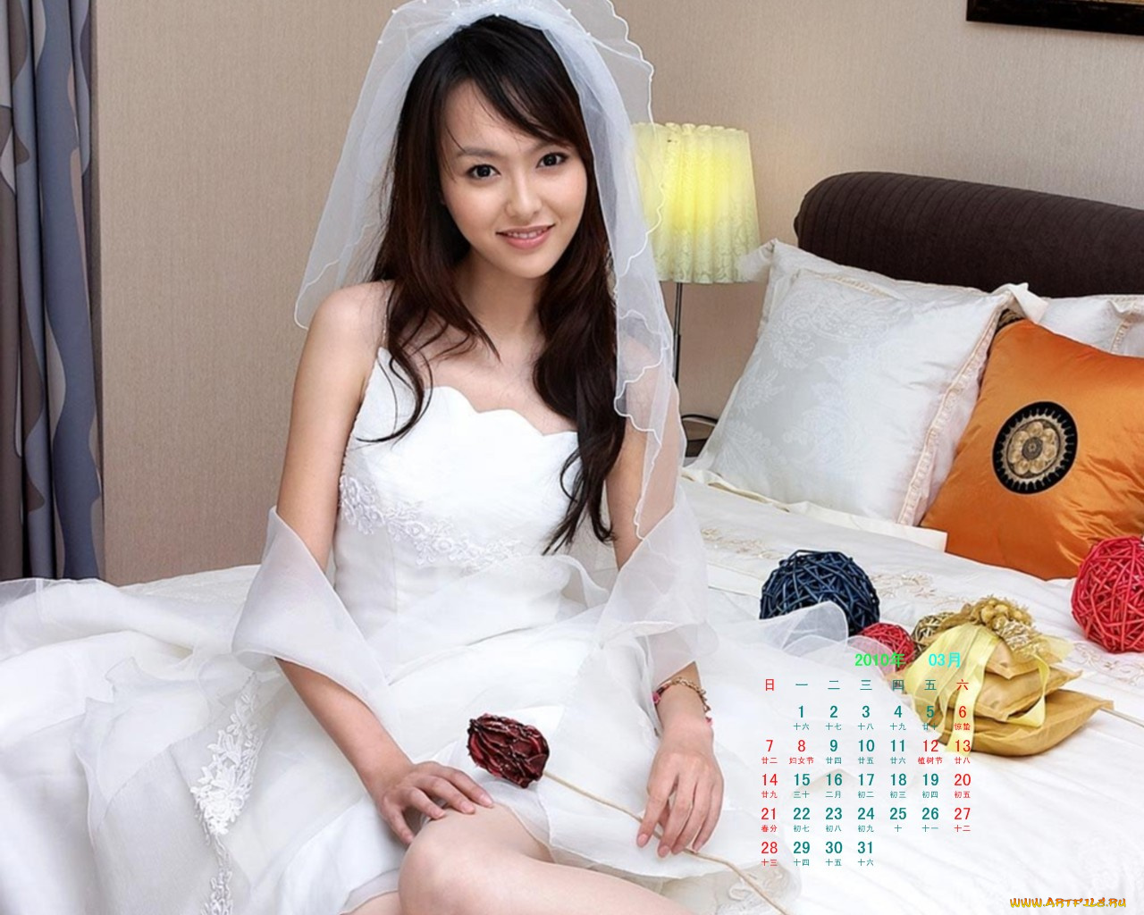 календари, девушки