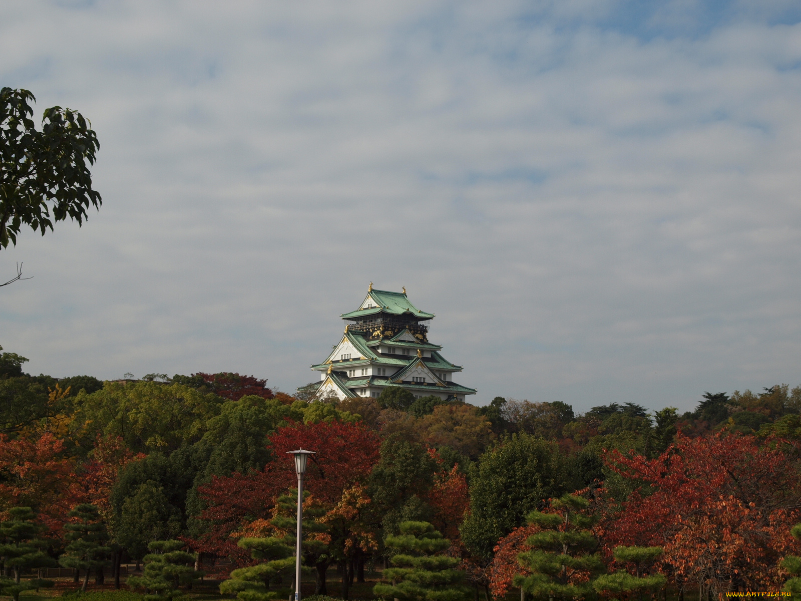 города, замки, Японии