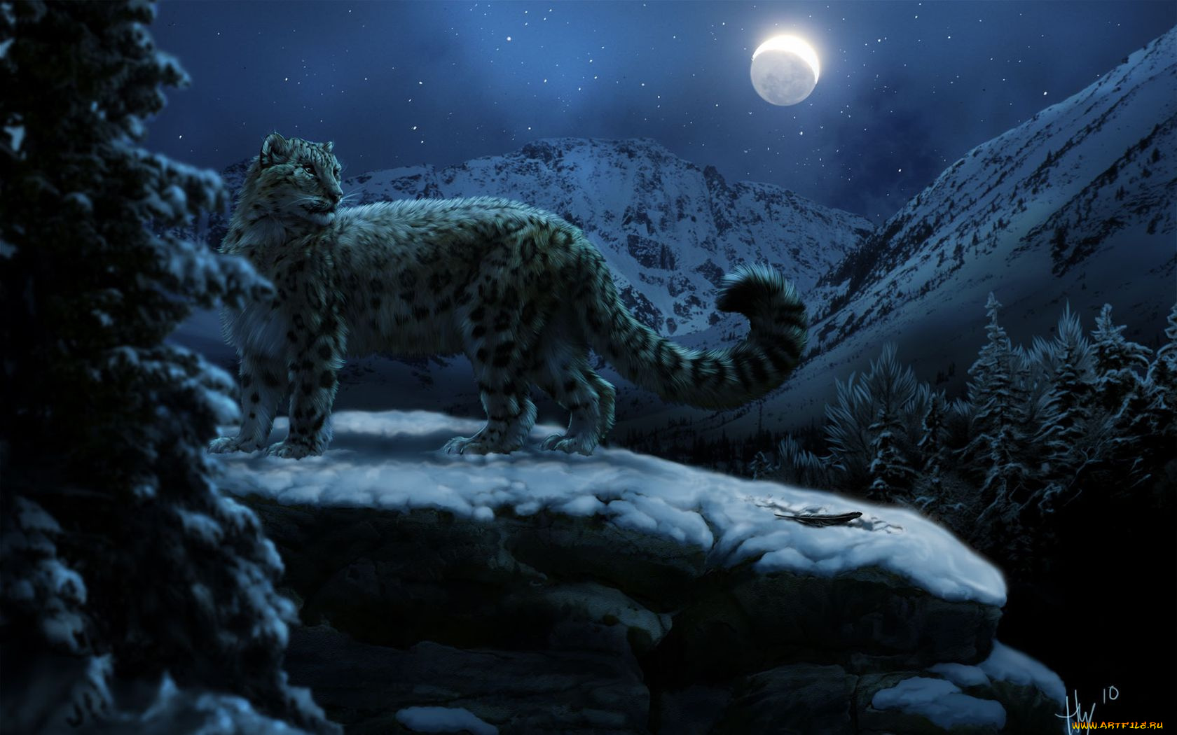 рисованные, животные