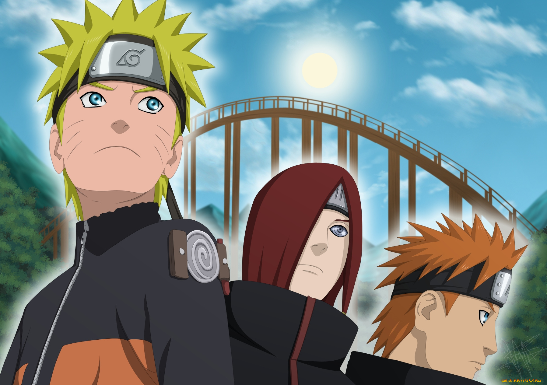 аниме, naruto, uzumaki, nagato, yahiko