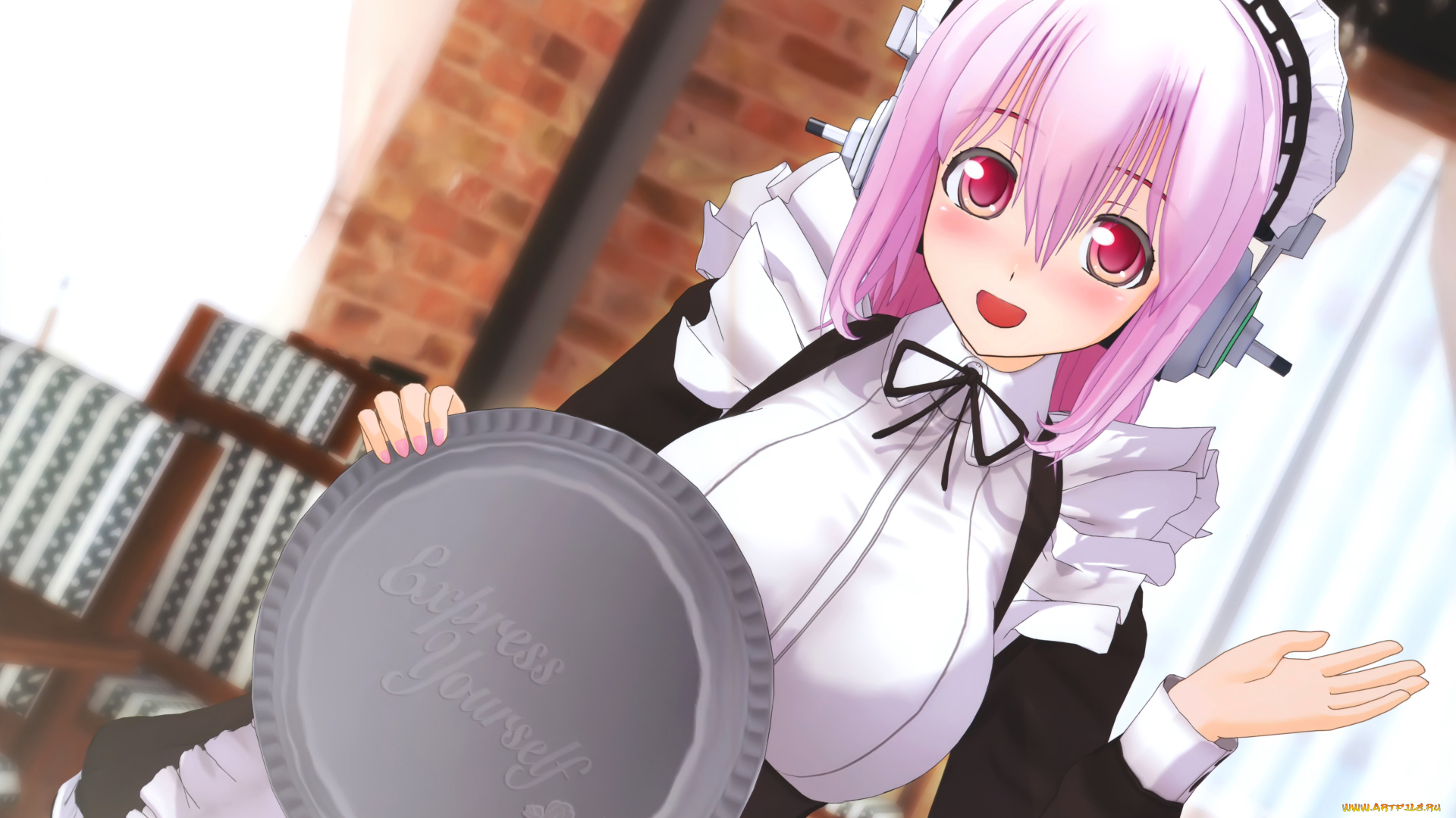 аниме, super, sonico, девушка, nitroplus