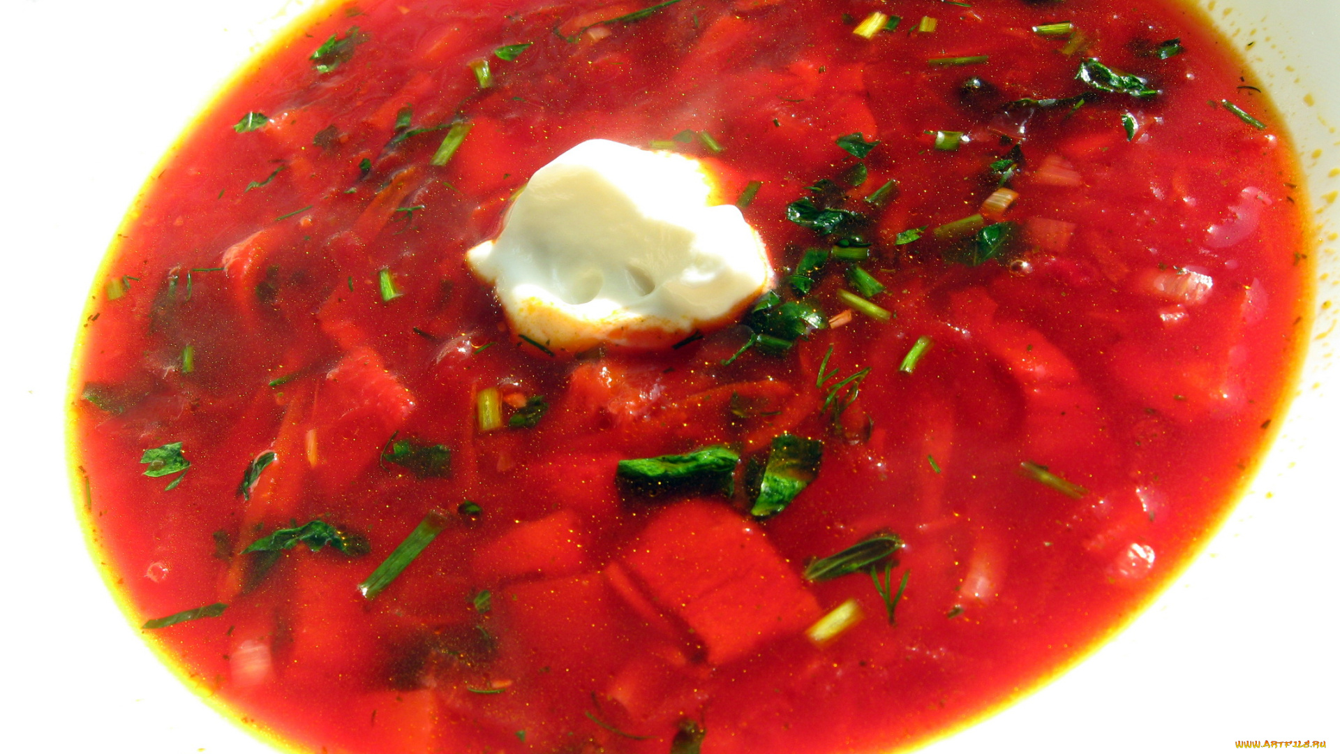 автор, varvarra, еда, первые, блюда, сметана, борщ, зелень