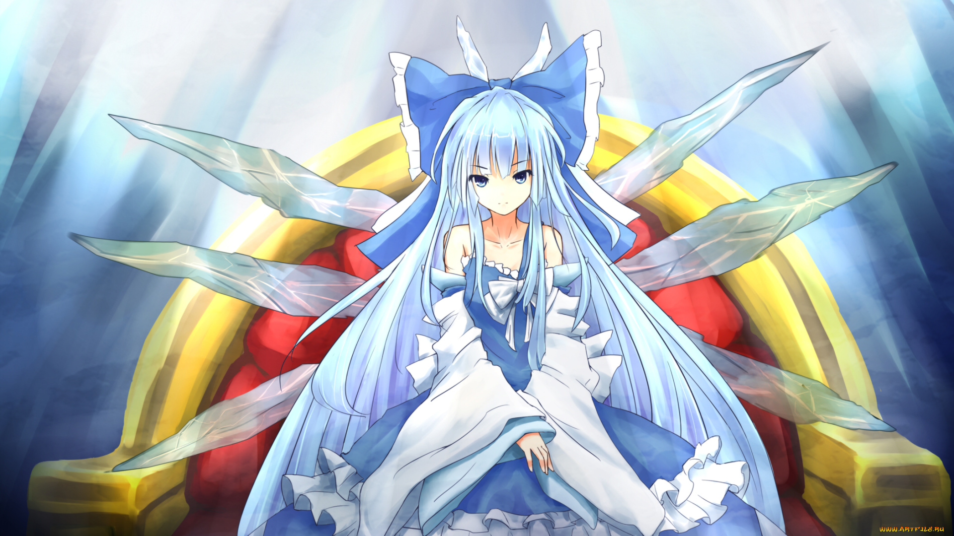 cirno, аниме, touhou