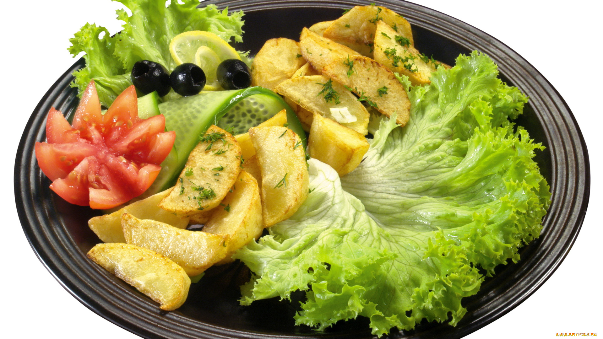 еда, вторые, блюда, картошка, помидор, томаты