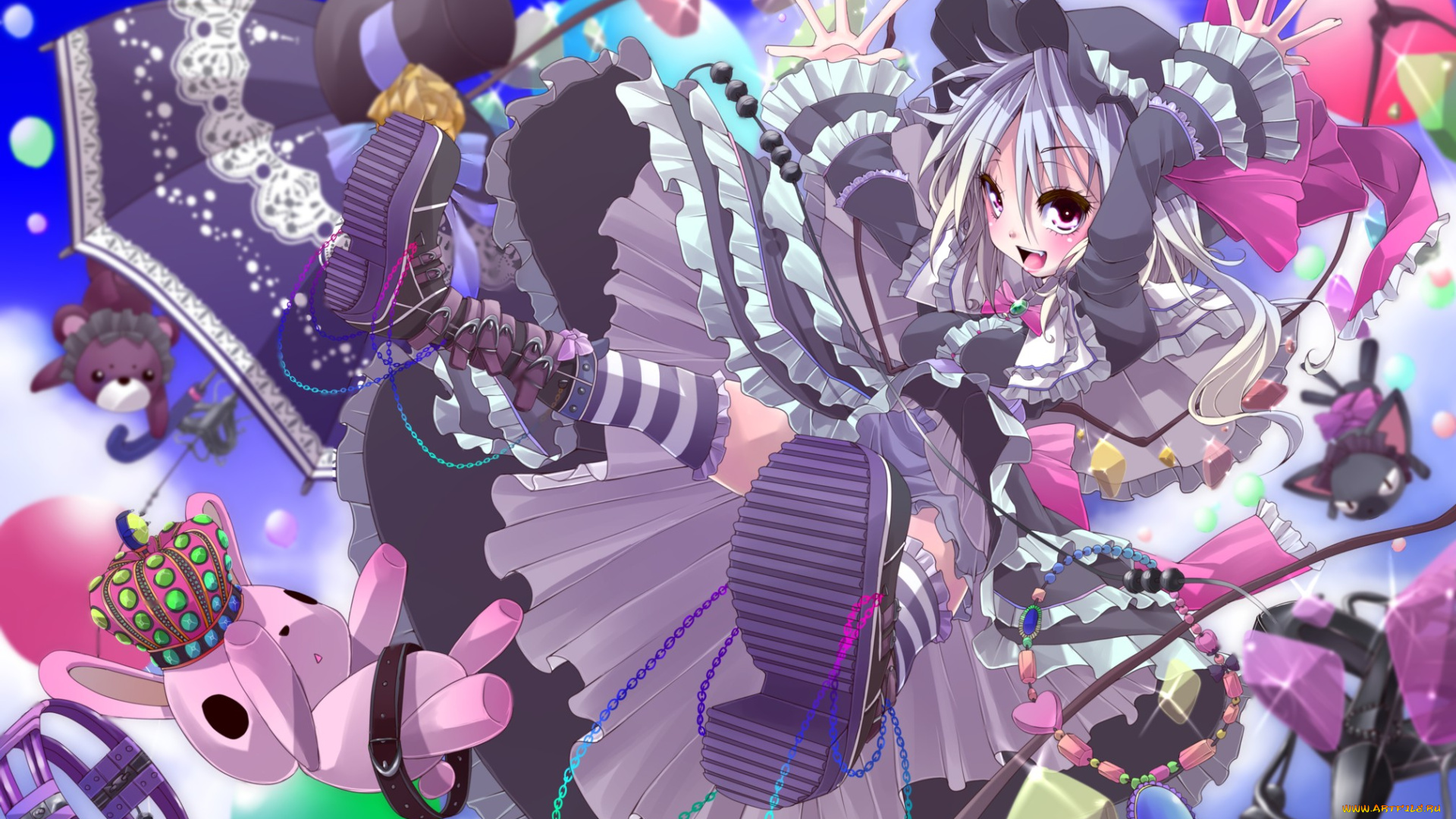 flandre, scarlet, аниме, touhou