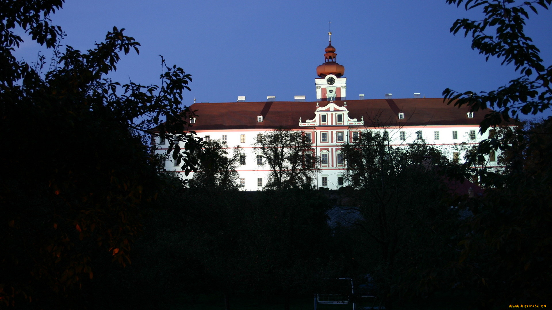 города, дворцы, замки, крепости, замок, деревья