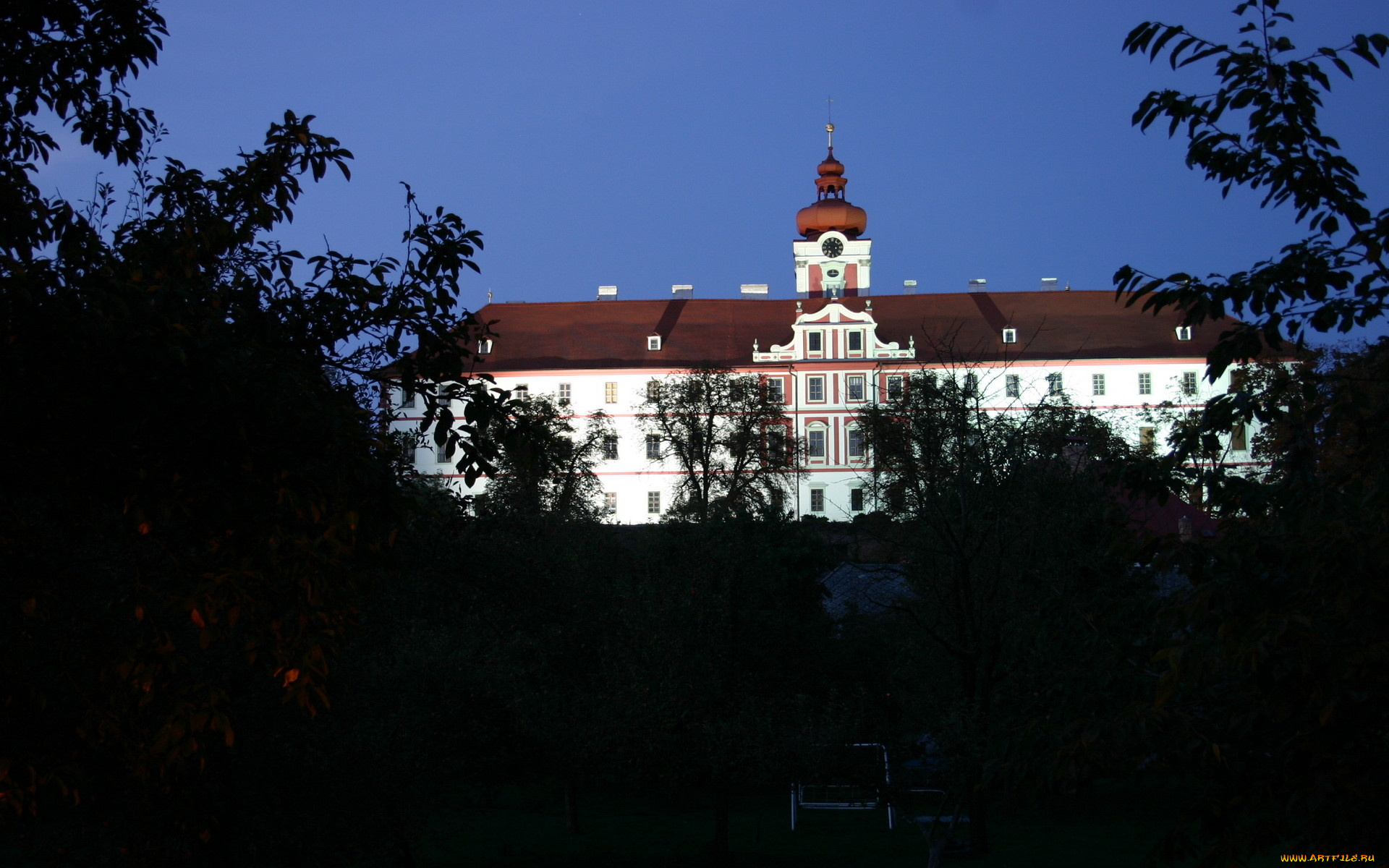 города, дворцы, замки, крепости, замок, деревья