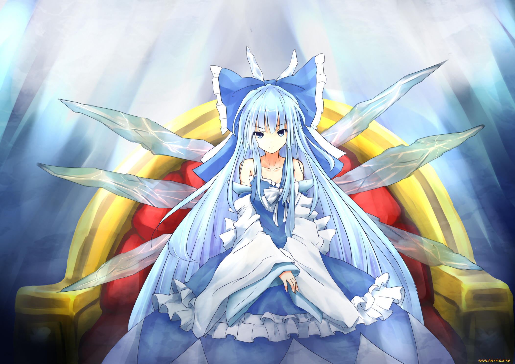 cirno, аниме, touhou