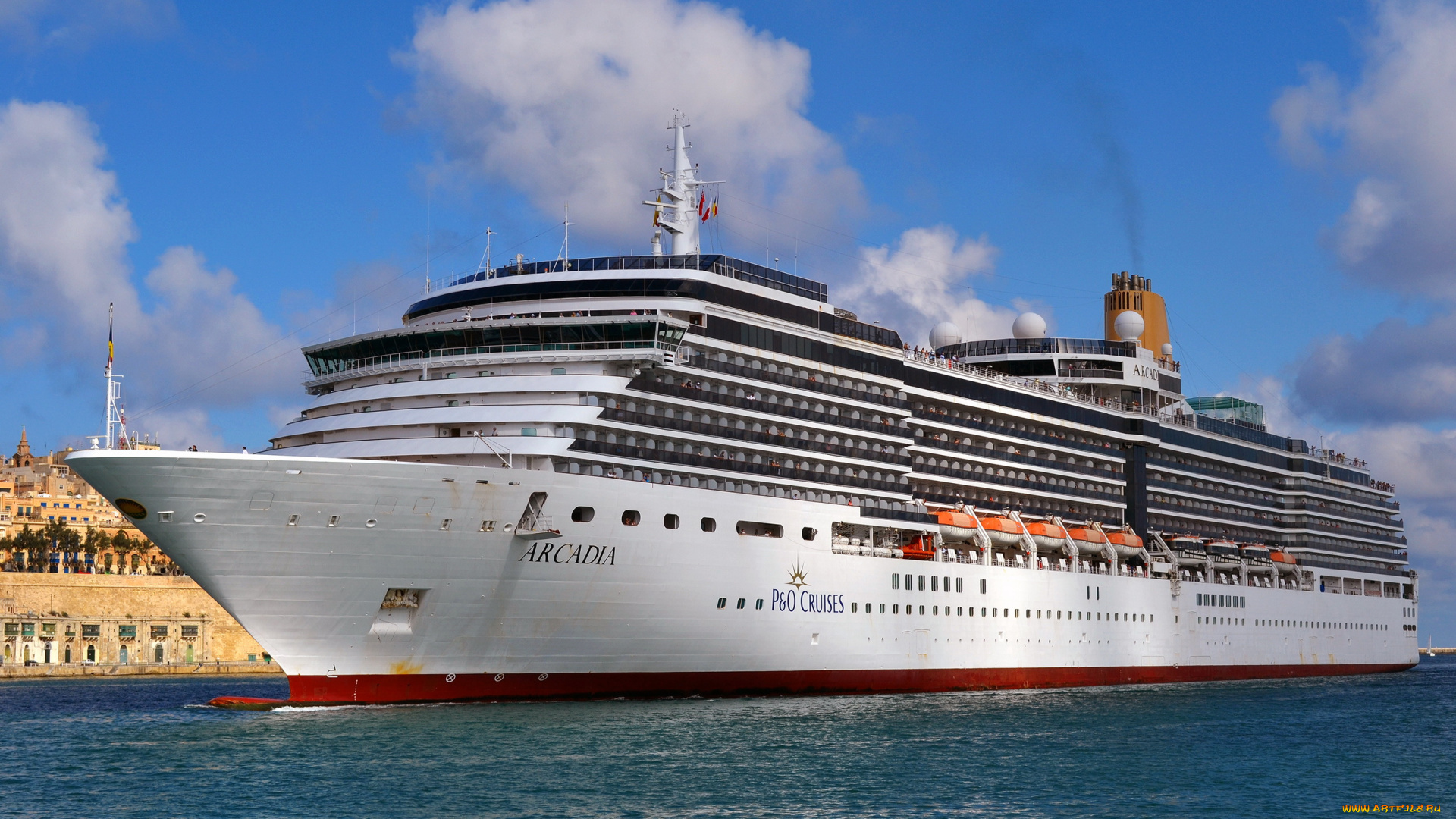 arcadia, корабли, лайнеры, лайнер, море