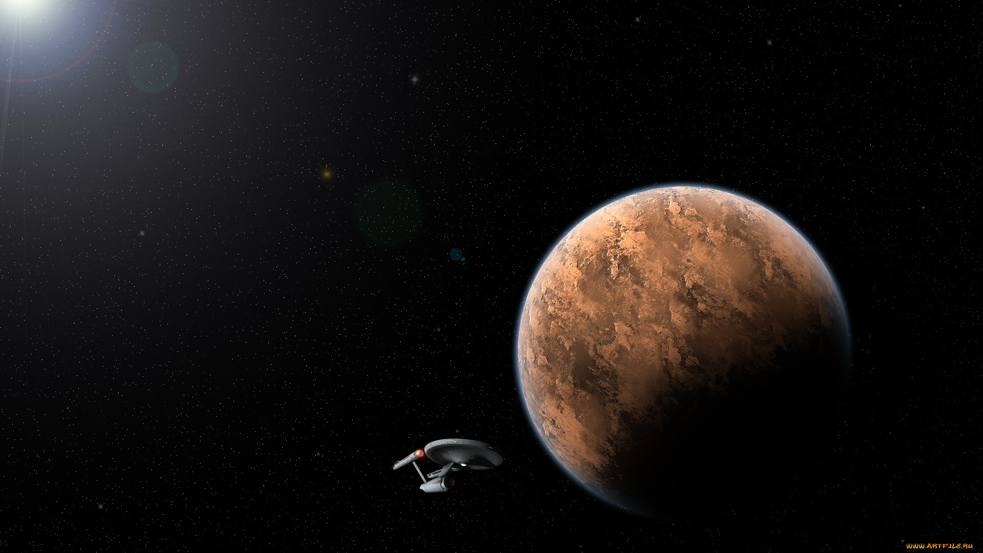космос, арт, планета