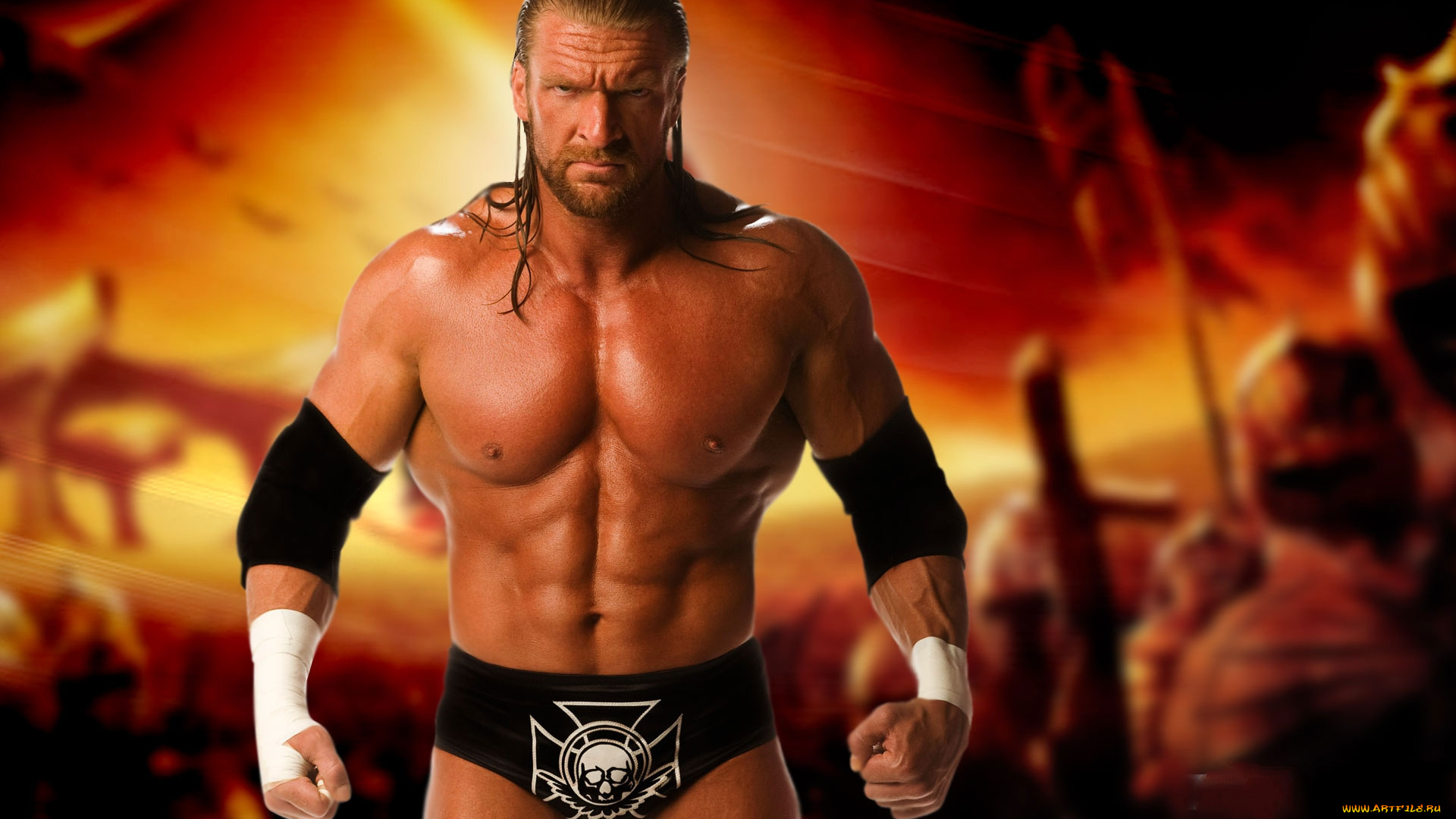 спорт, wwe, фигура, реслинг, мышцы