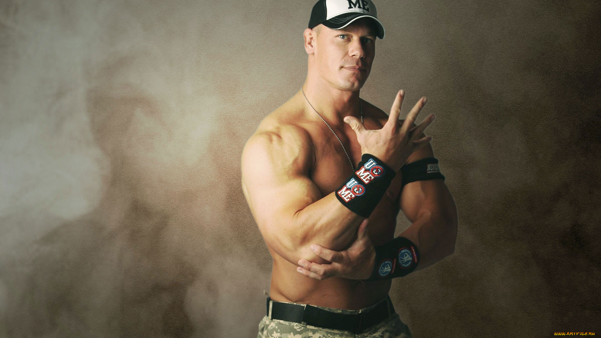 спорт, wwe, мышцы, бейсболка, реслинг, фигура