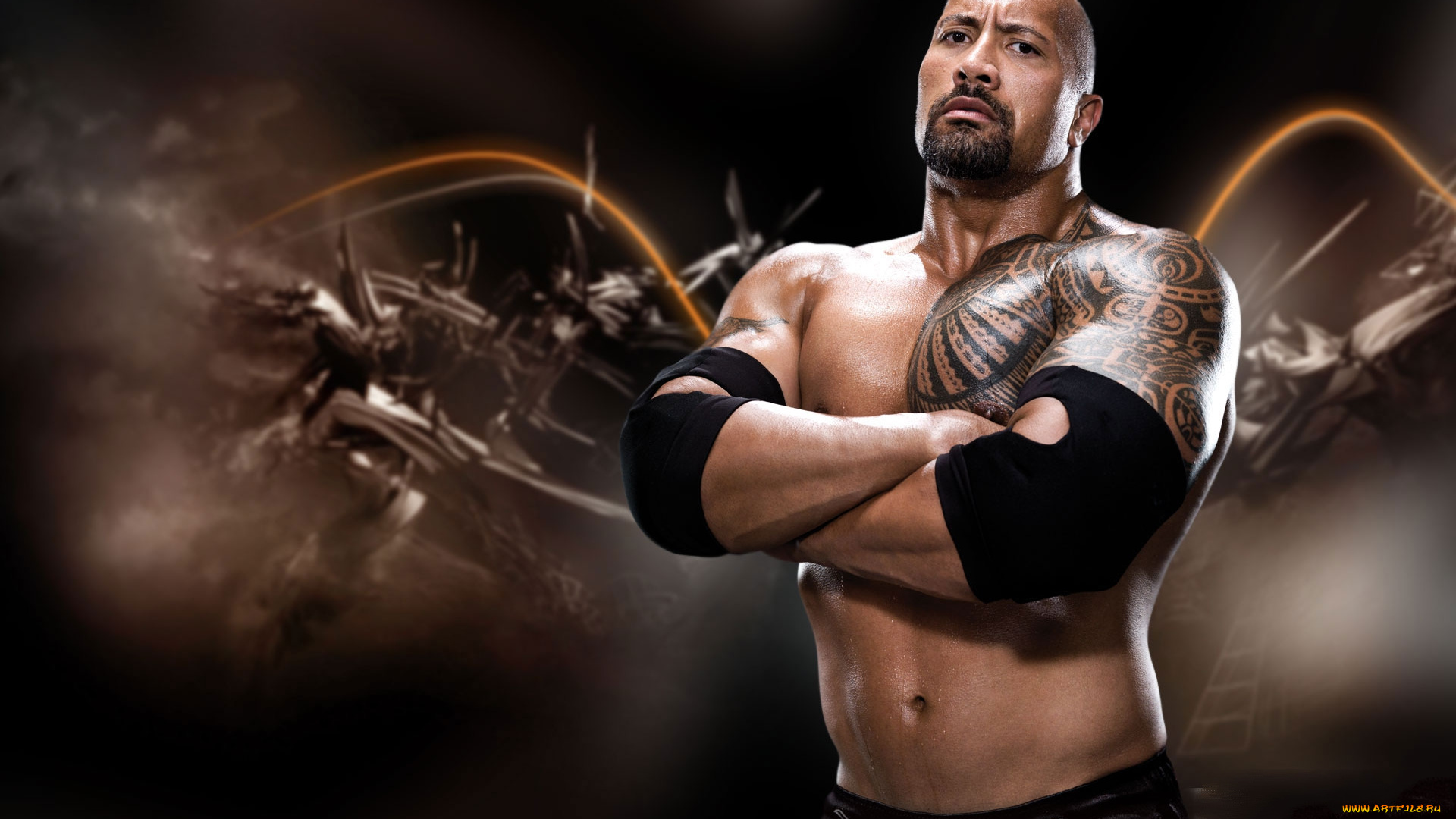 спорт, wwe, реслинг, фигура, мышцы