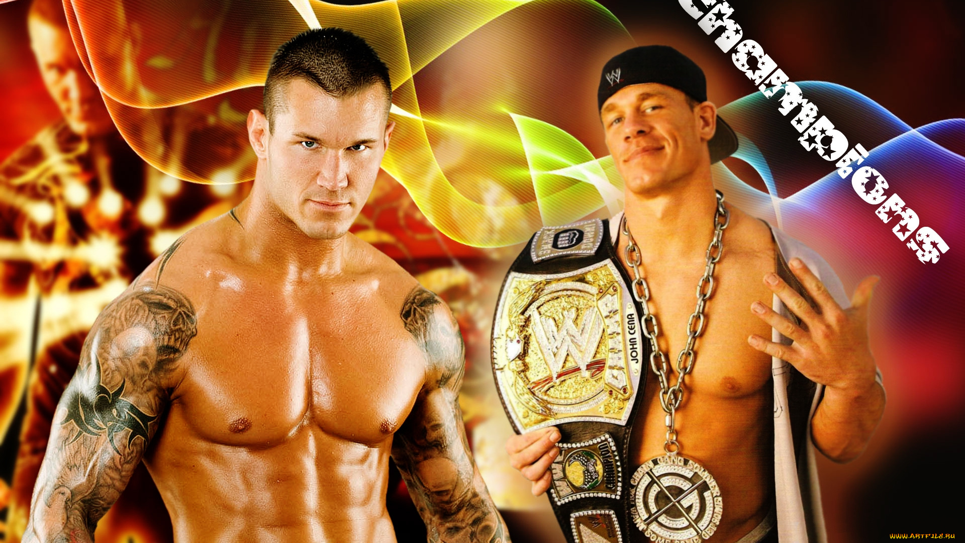 спорт, wwe, торс, мускулатура, реслинг, чемпионский, пояс