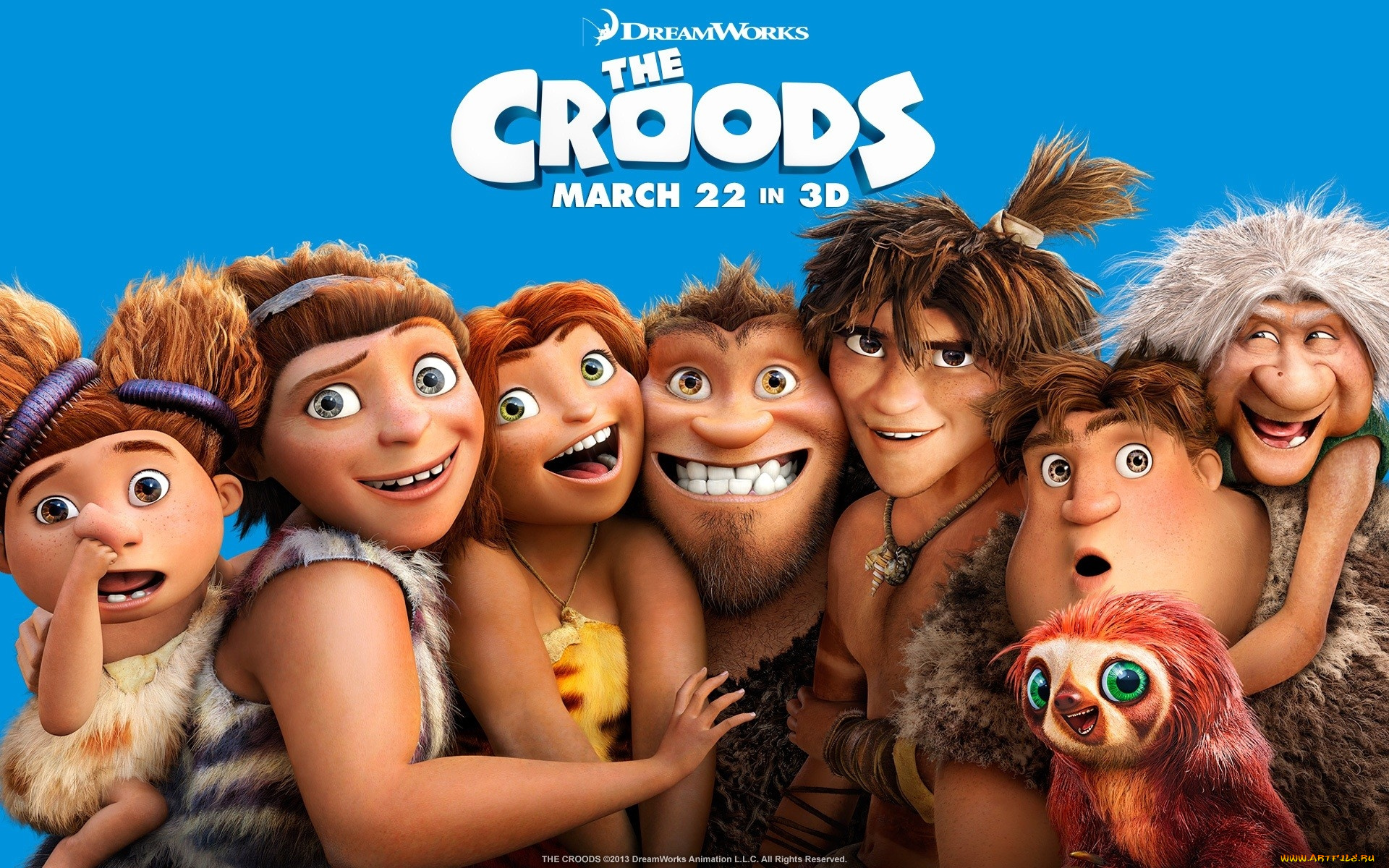 the, croods, мультфильмы, семейка, крудс