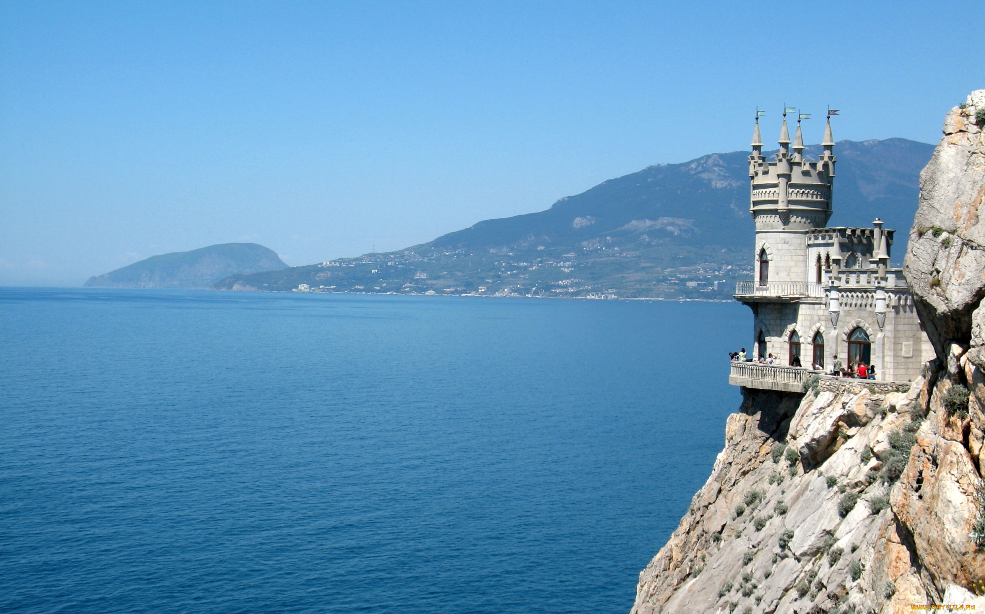 города, ласточкино, гнездо, украина, море, утес, замок