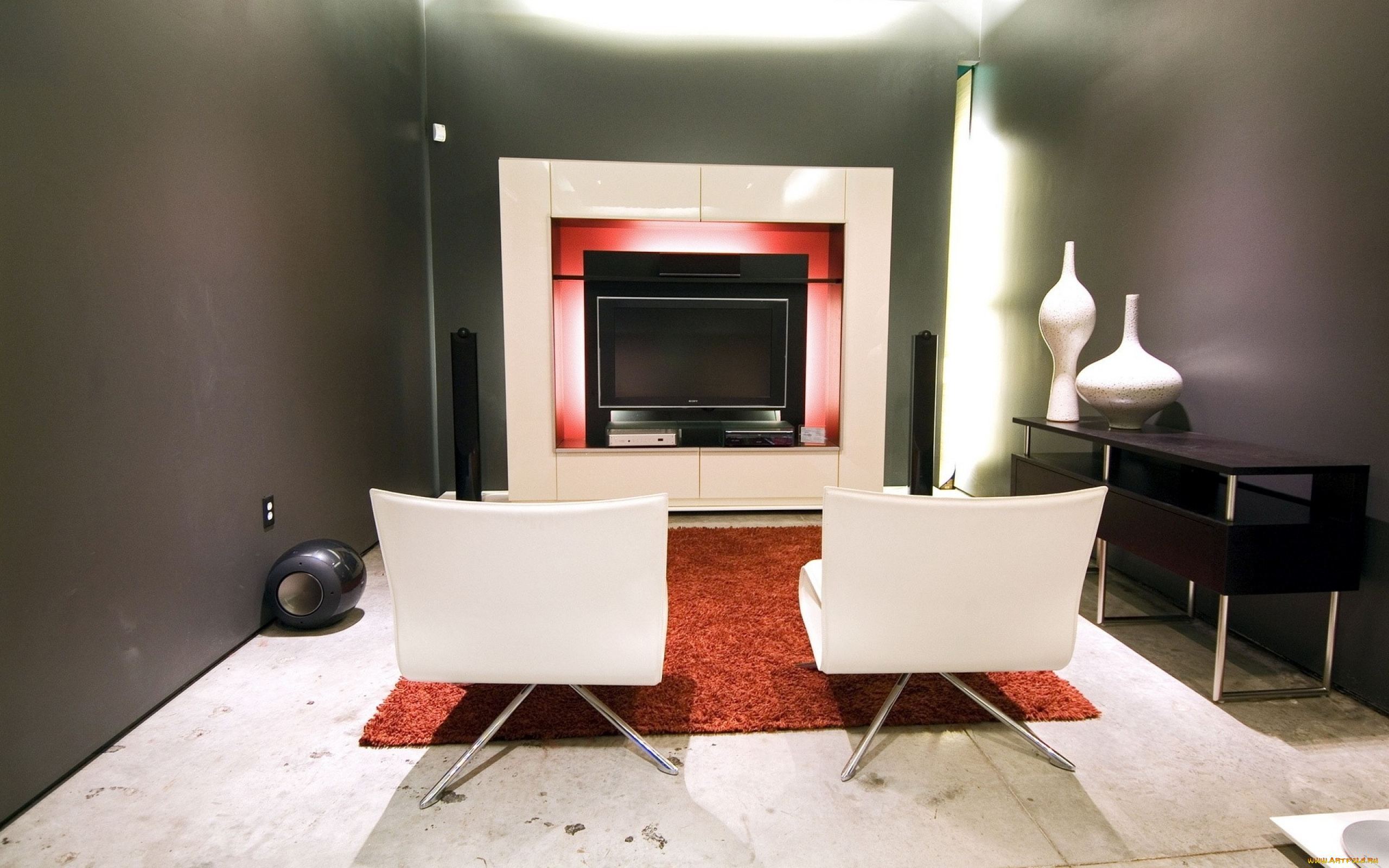 3д, графика, realism, реализм, коврик, стулья, телевизор