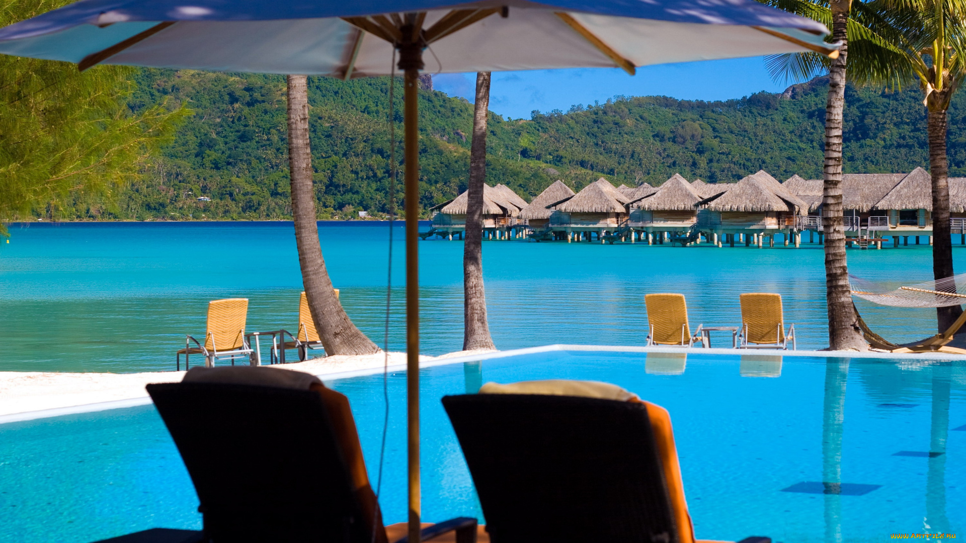 интерьер, бассейны, , открытые, площадки, тропики, бунгало