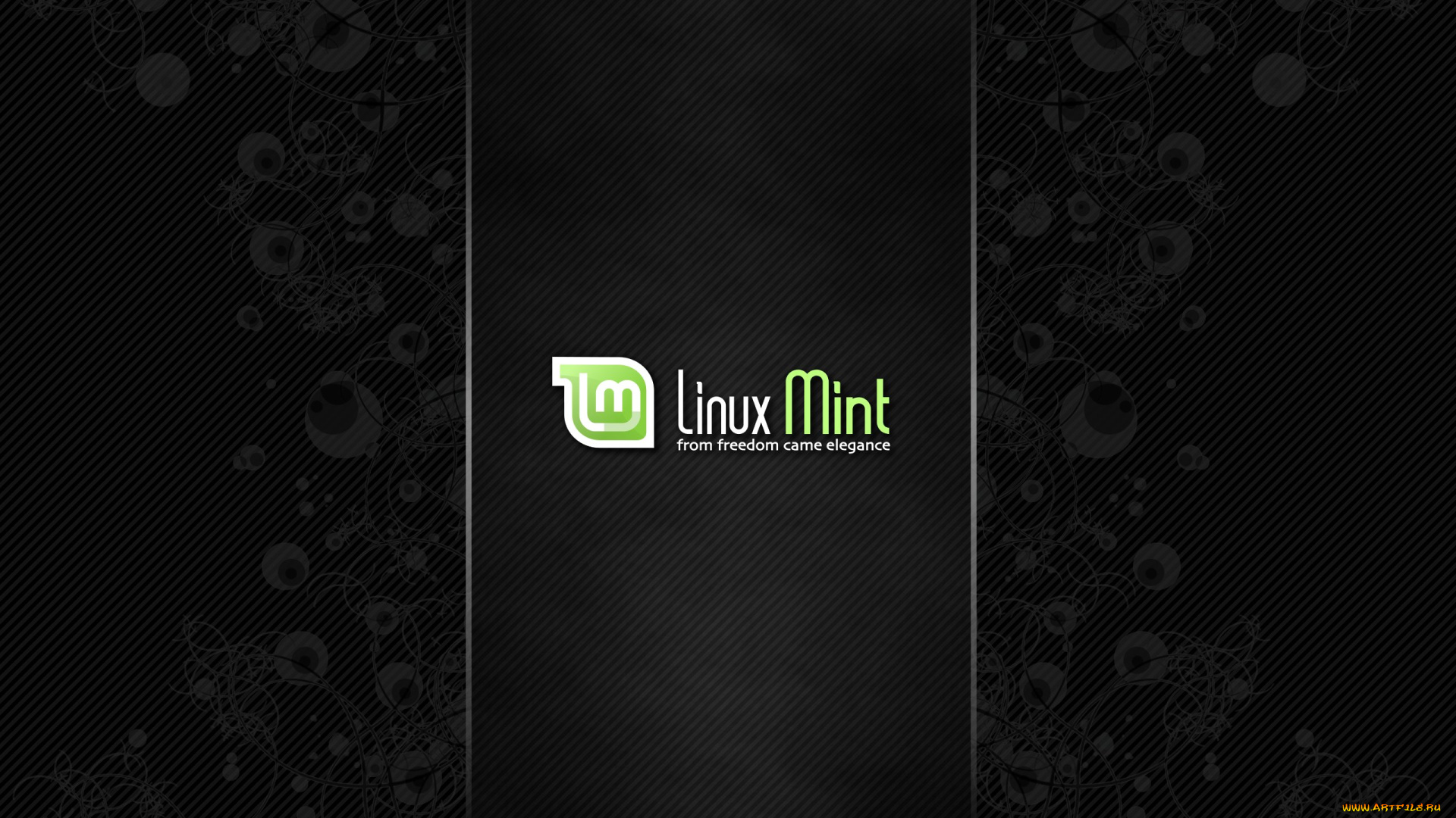 компьютеры, linux, логотип, фон