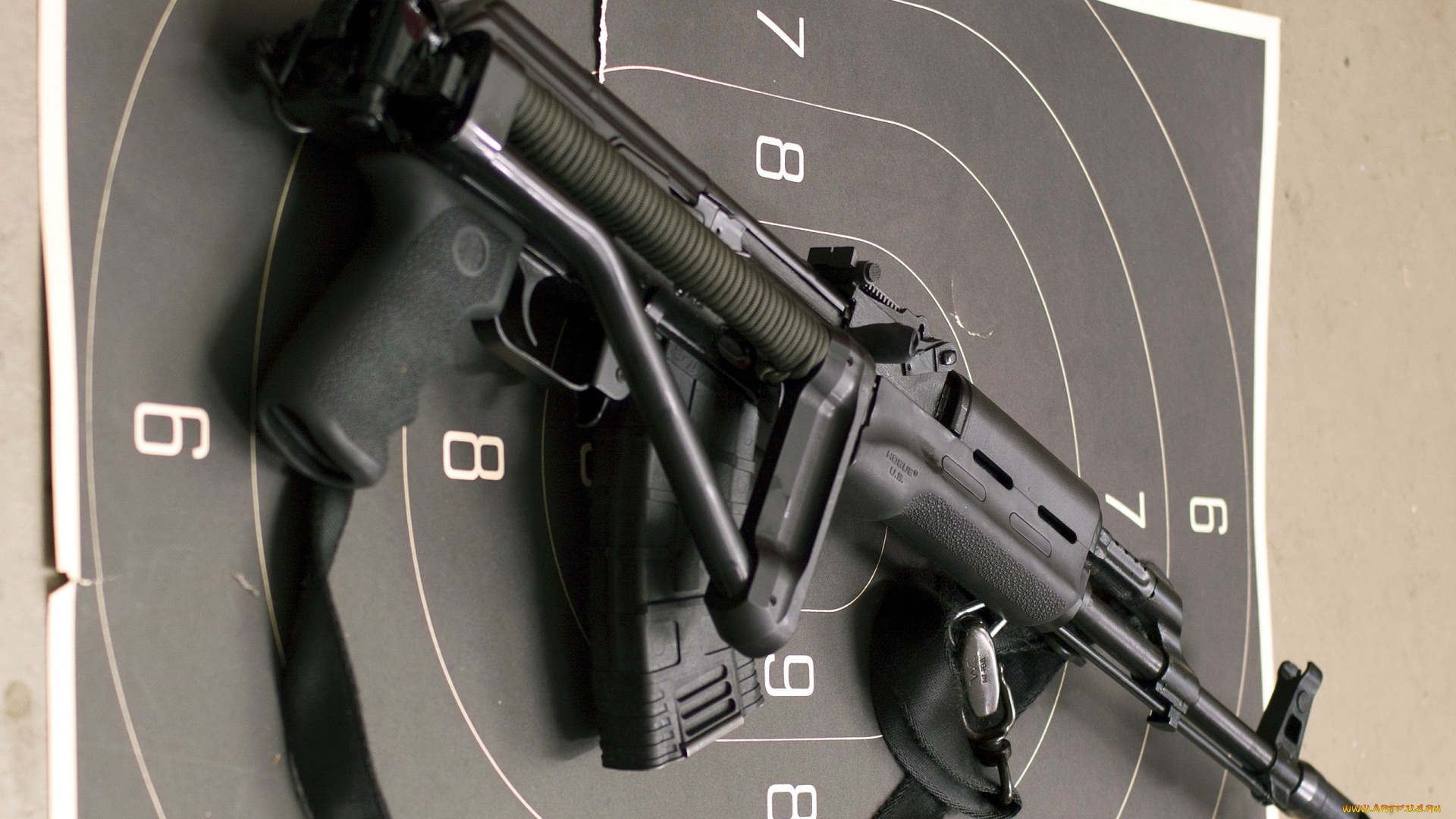 оружие, автоматы, мишень