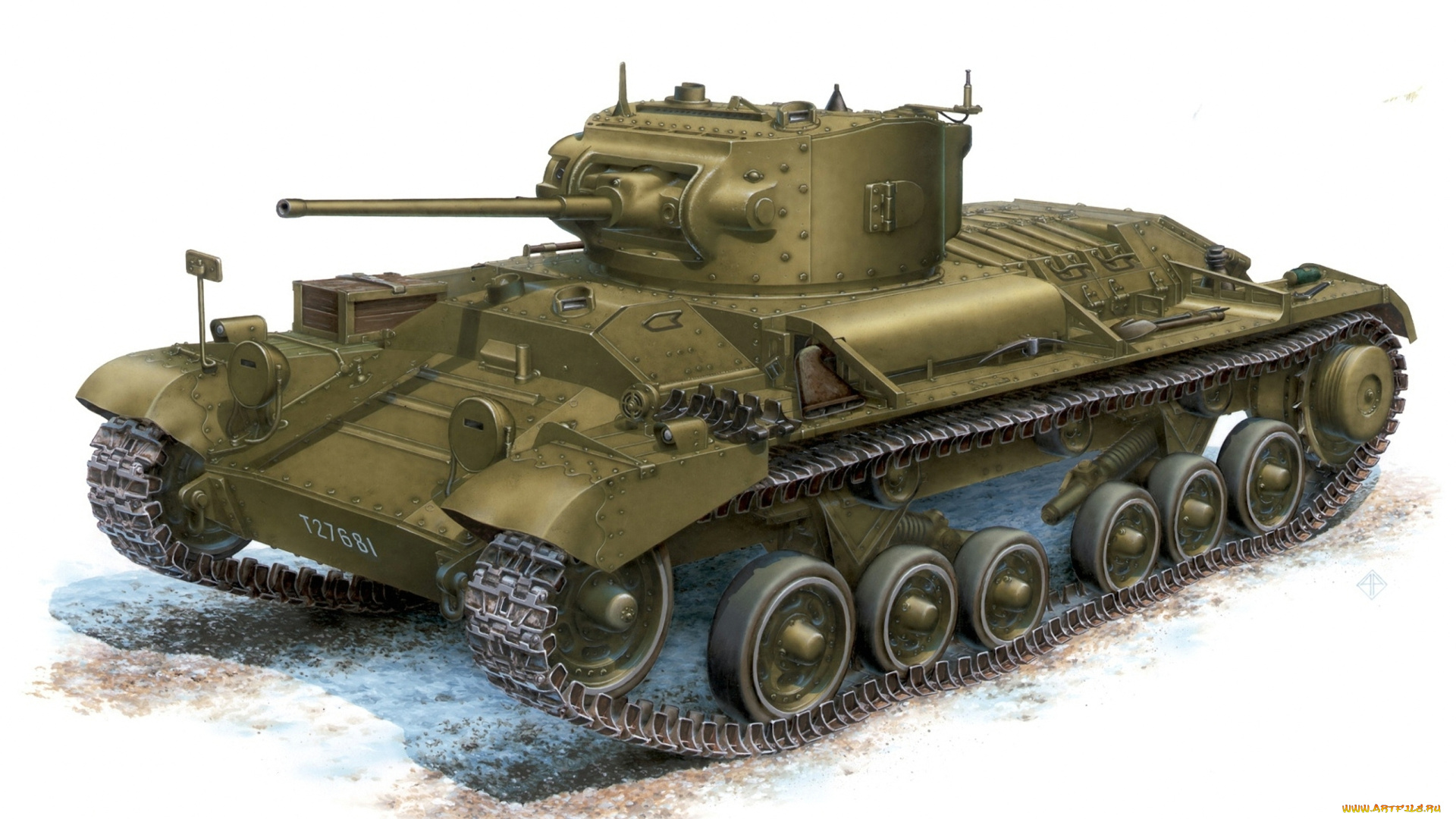 рисованные, армия, валентайн, британский, легкий, valentine, mk, iii, пехотный, танк