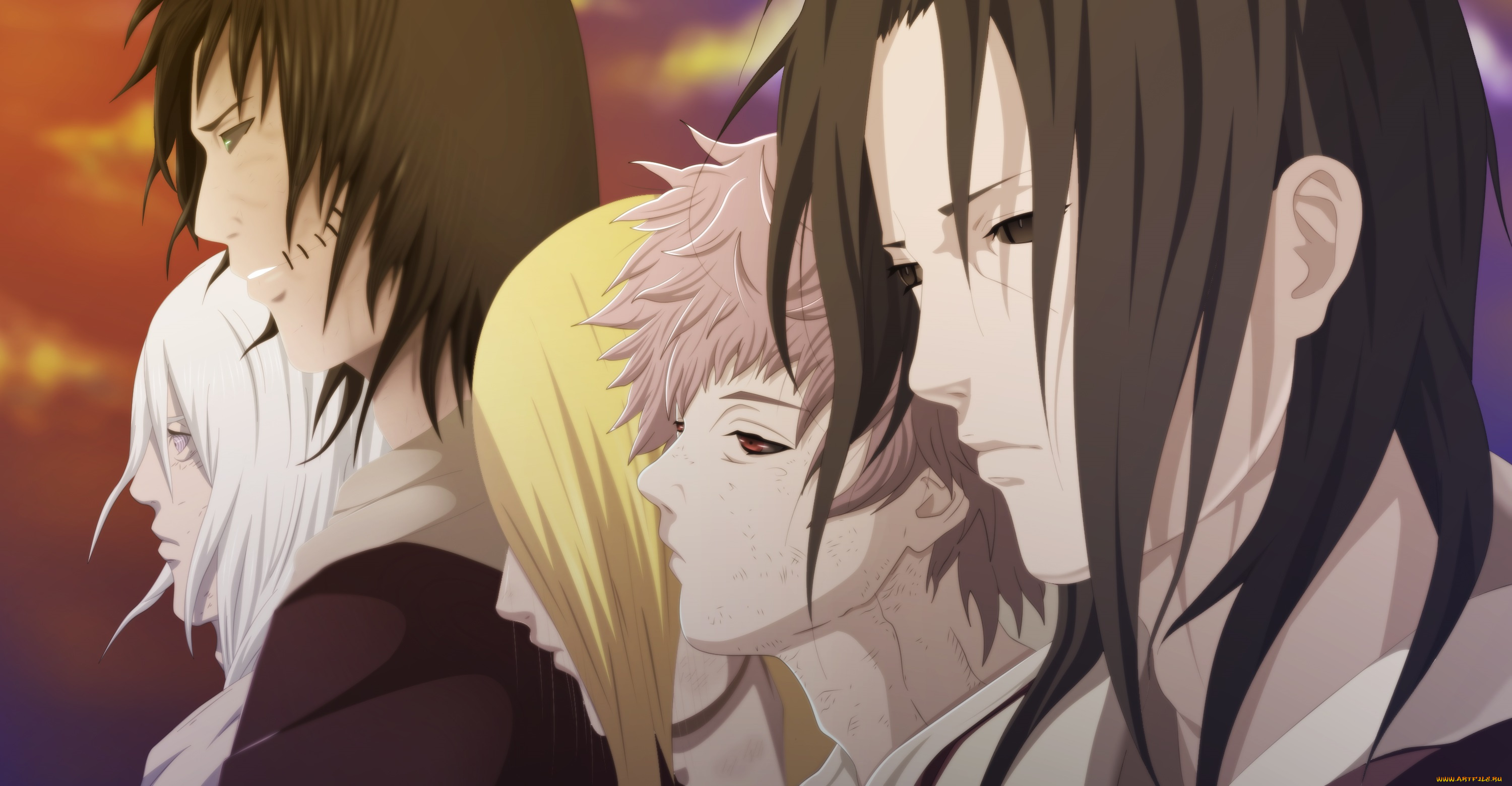 аниме, naruto, персонажи, учиха, итачи, парни, какузу