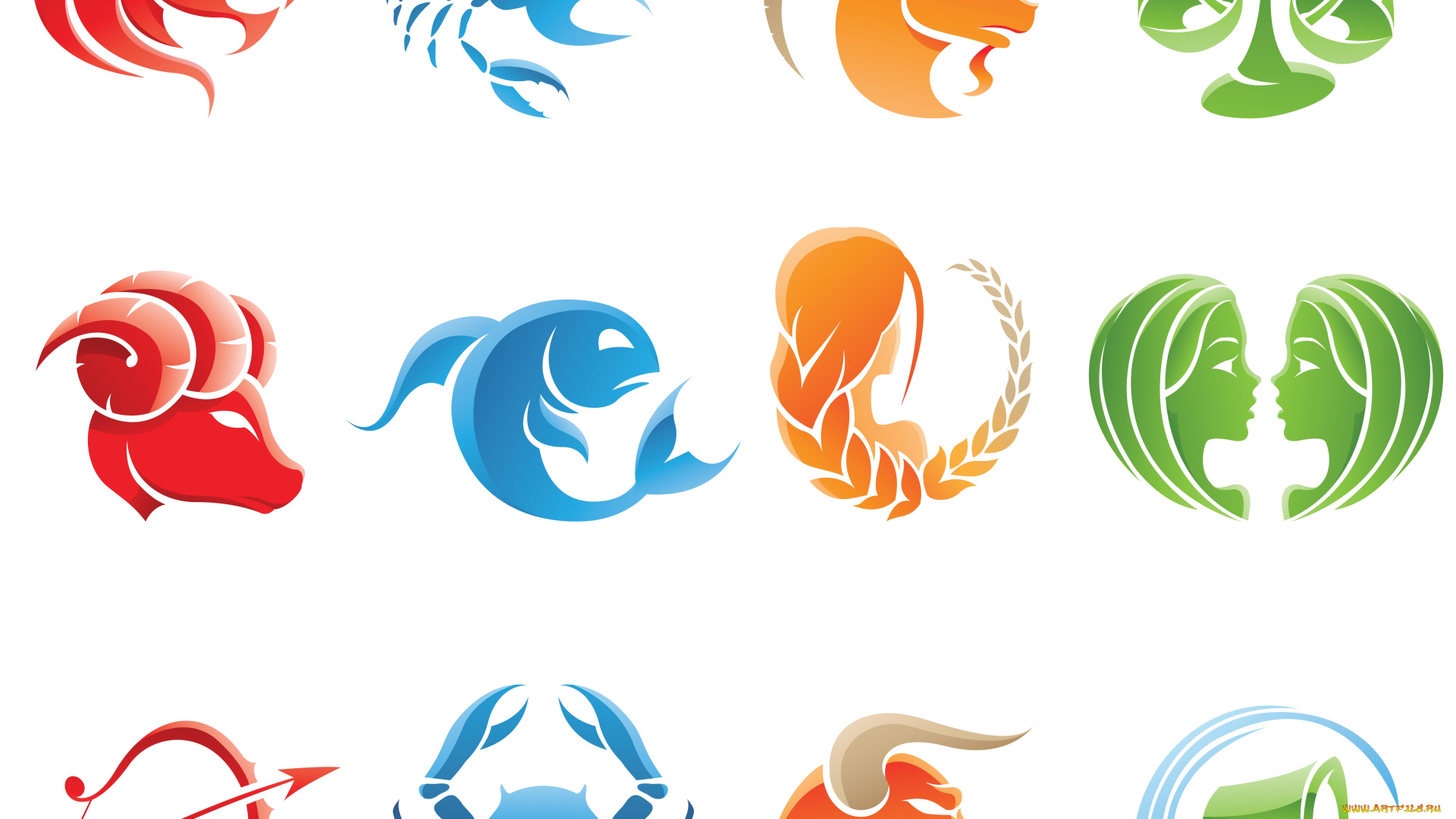 разное, знаки, зодиака, символы, знаки, зодиака