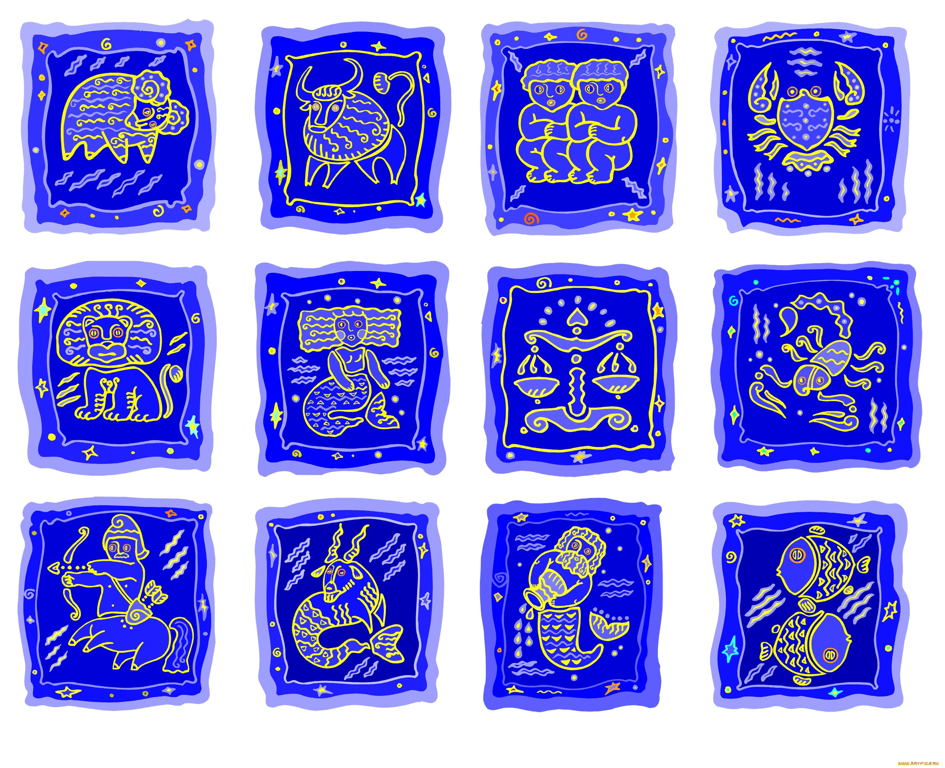 разное, знаки, зодиака, символы, знаки, зодиака