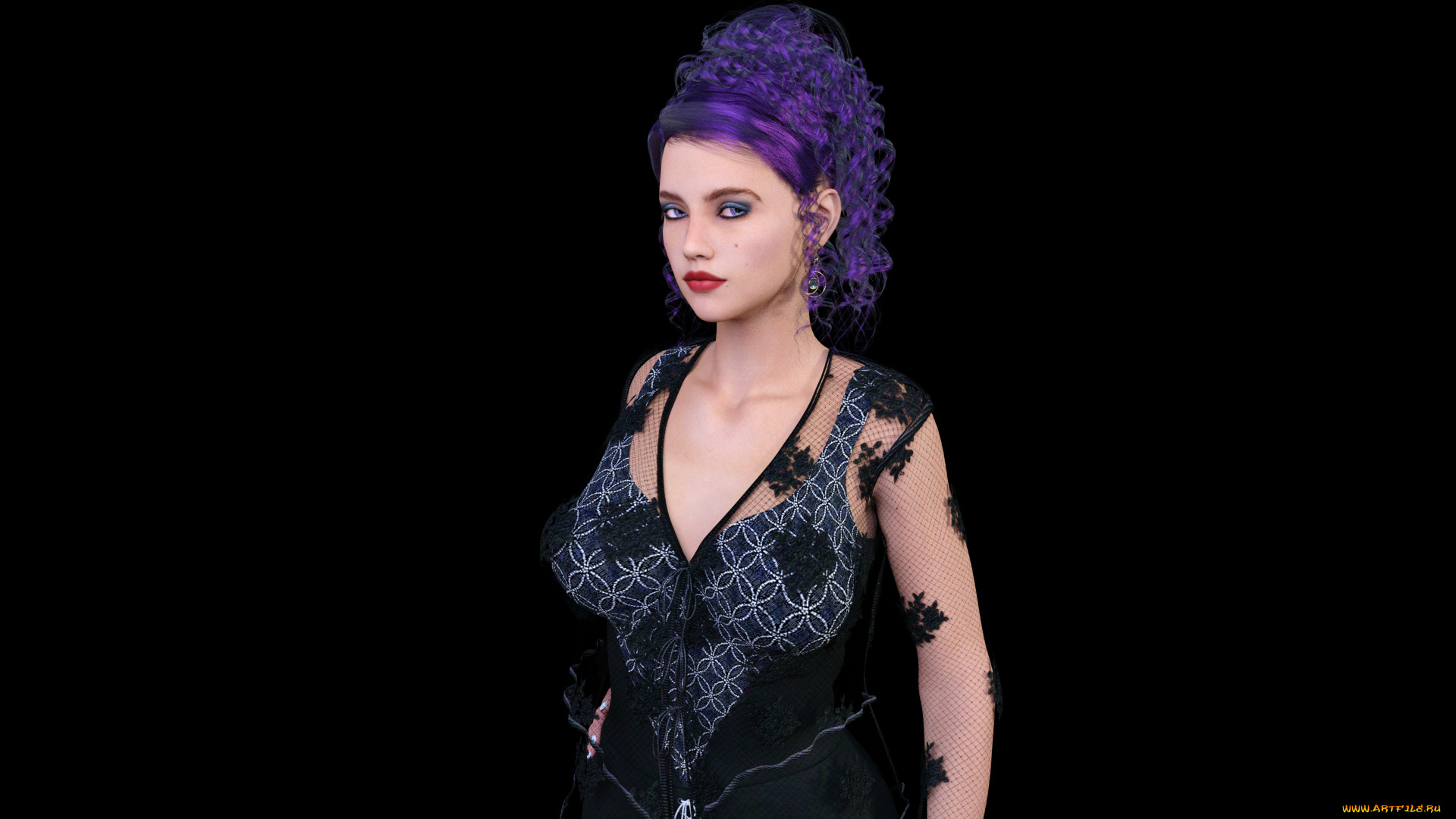 3д, графика, люди, , people, девушка, взгляд, фон