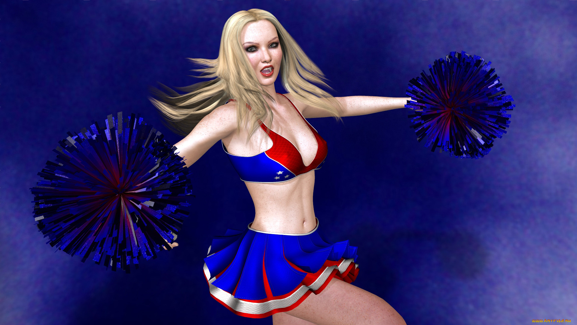 3д, графика, люди, , people, фон, взгляд, девушка, блондинка