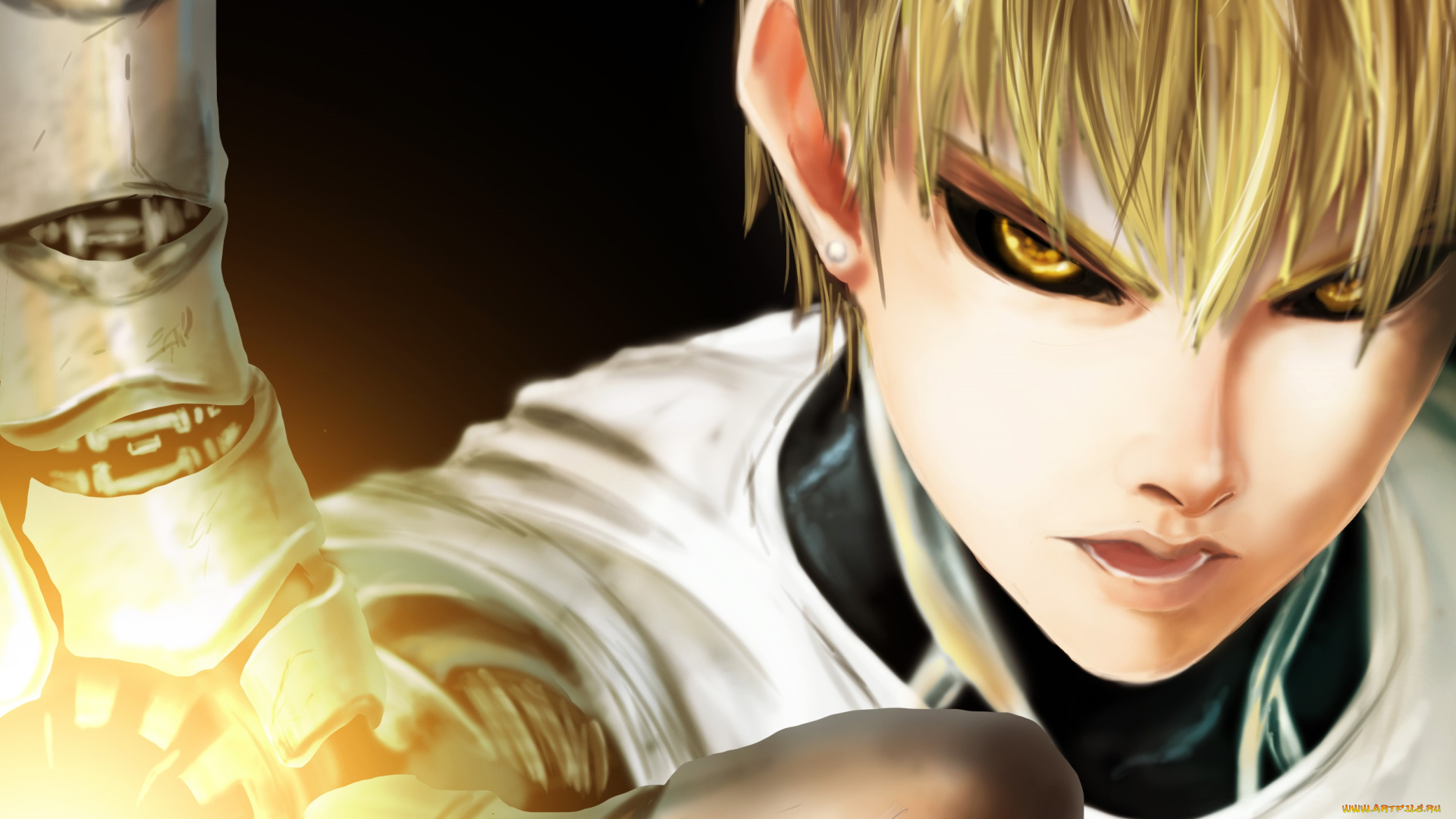 аниме, one, punch, man, киборг, генос, ??????, ?????