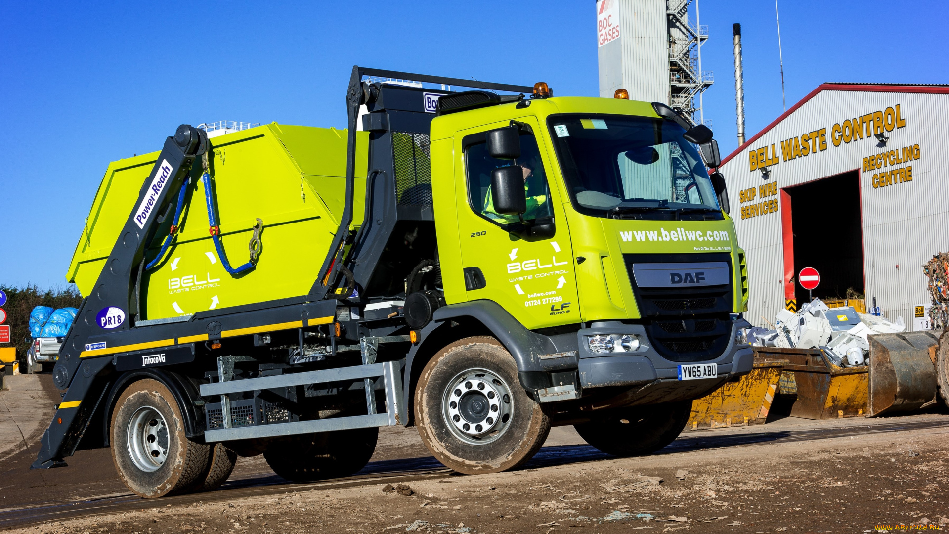 автомобили, мусоровозы, daf