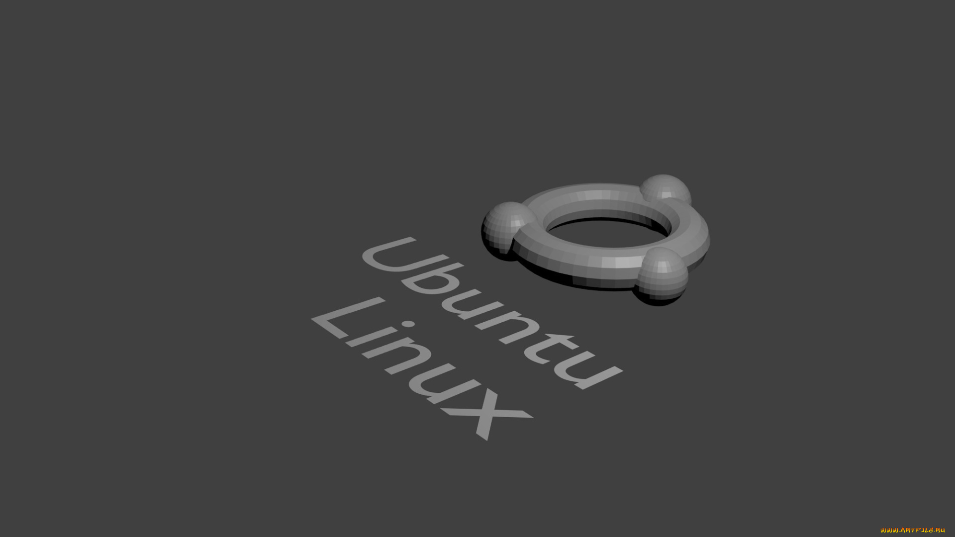 компьютеры, ubuntu, linux, логотип, фон