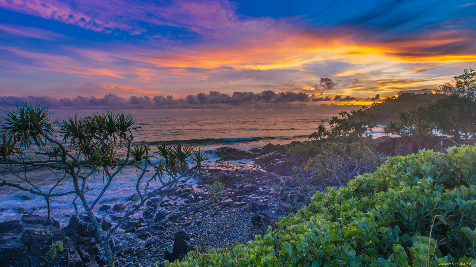природа, побережье, берег, море
