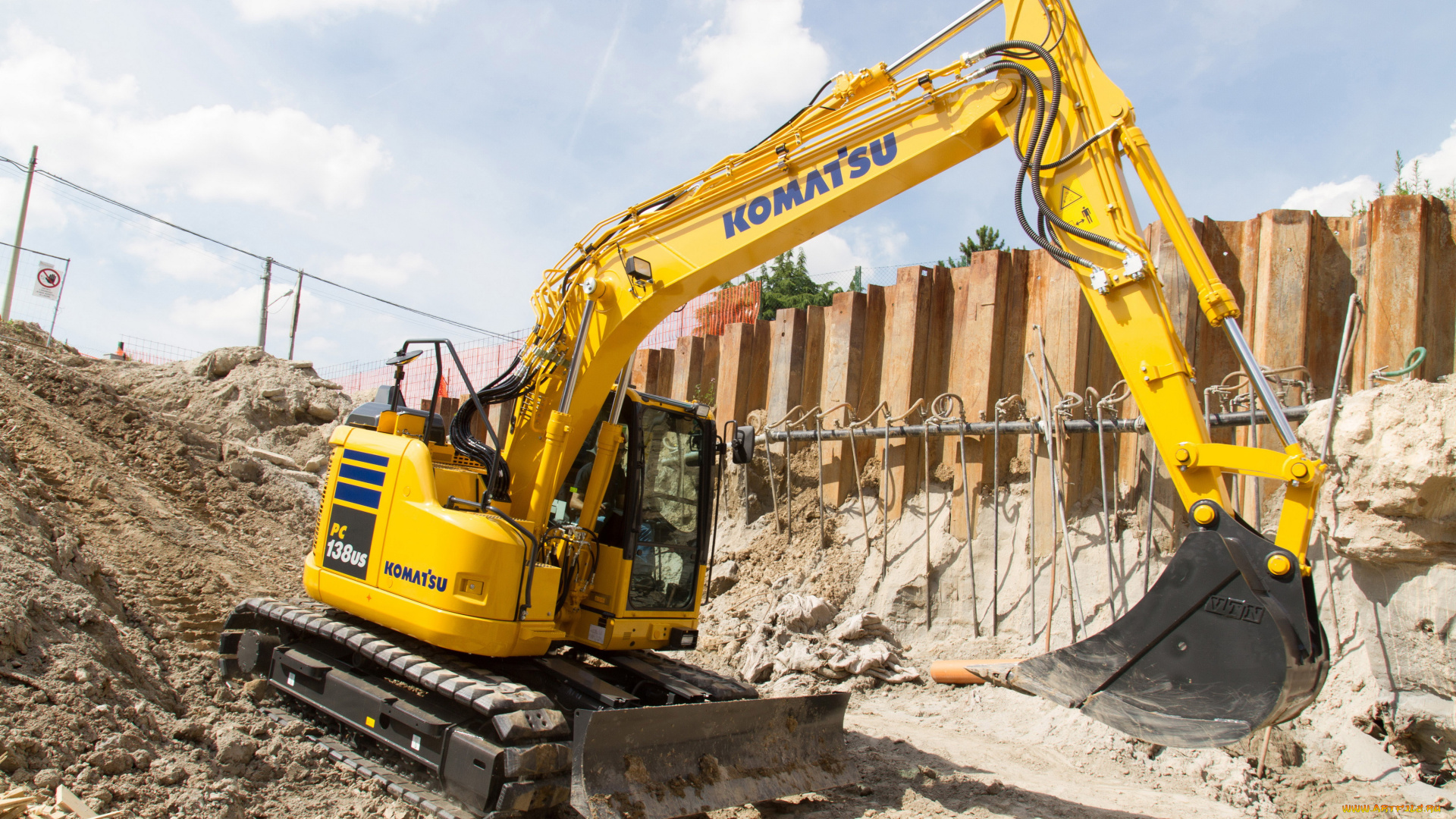 техника, экскаваторы, komatsu
