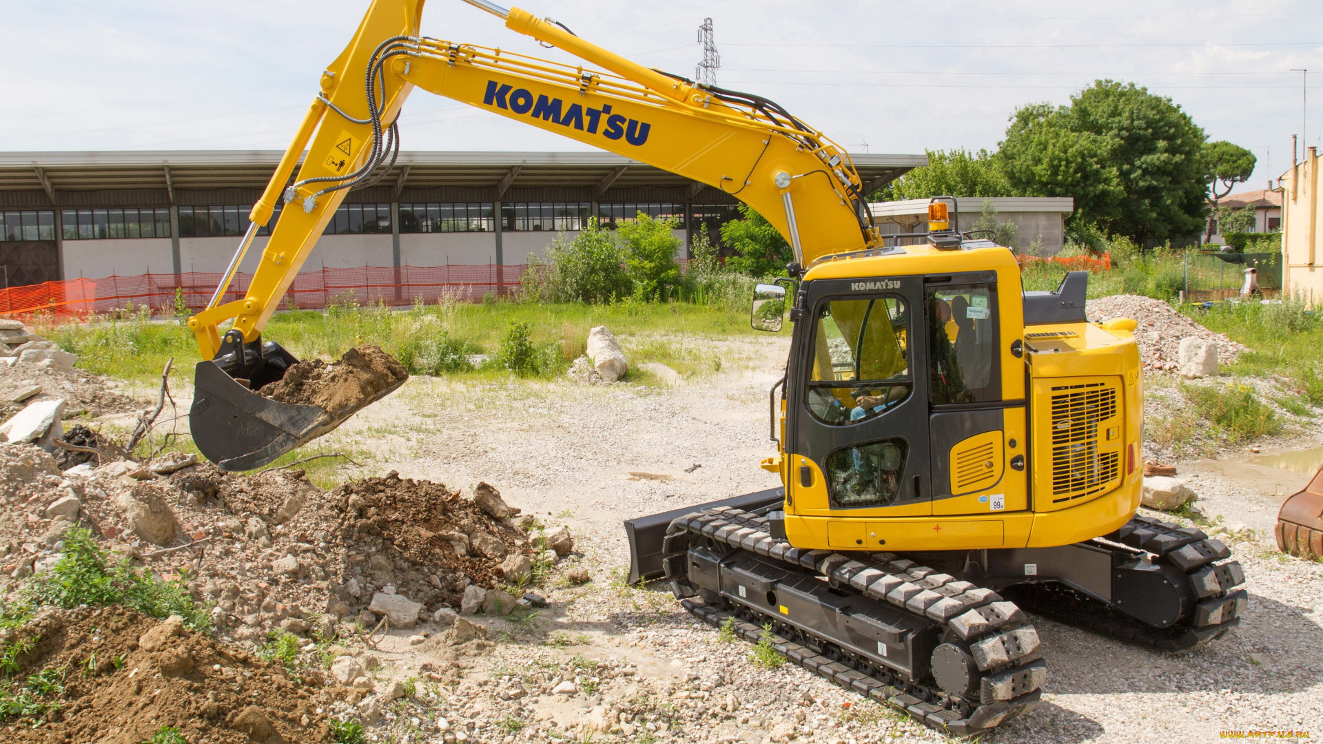 техника, экскаваторы, komatsu