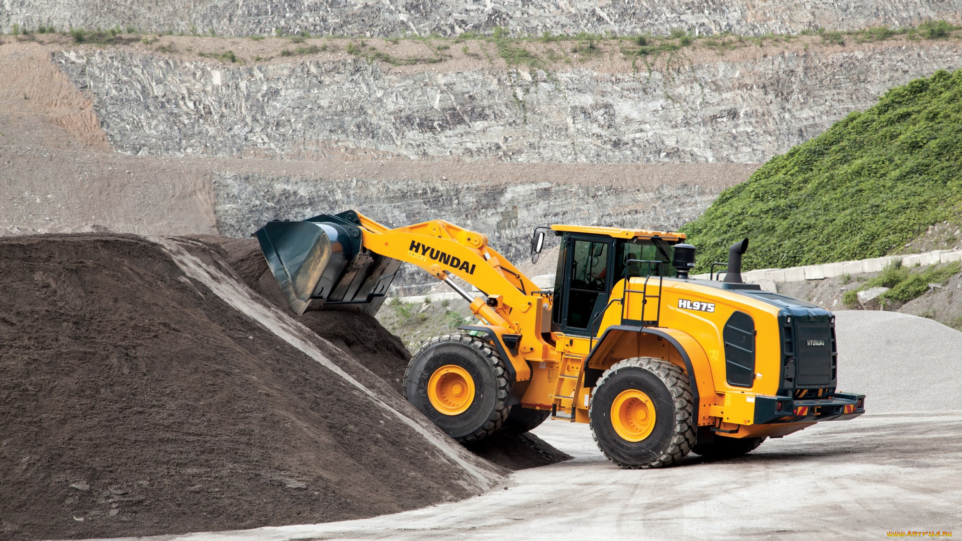 техника, фронтальные, погрузчики, hyundai