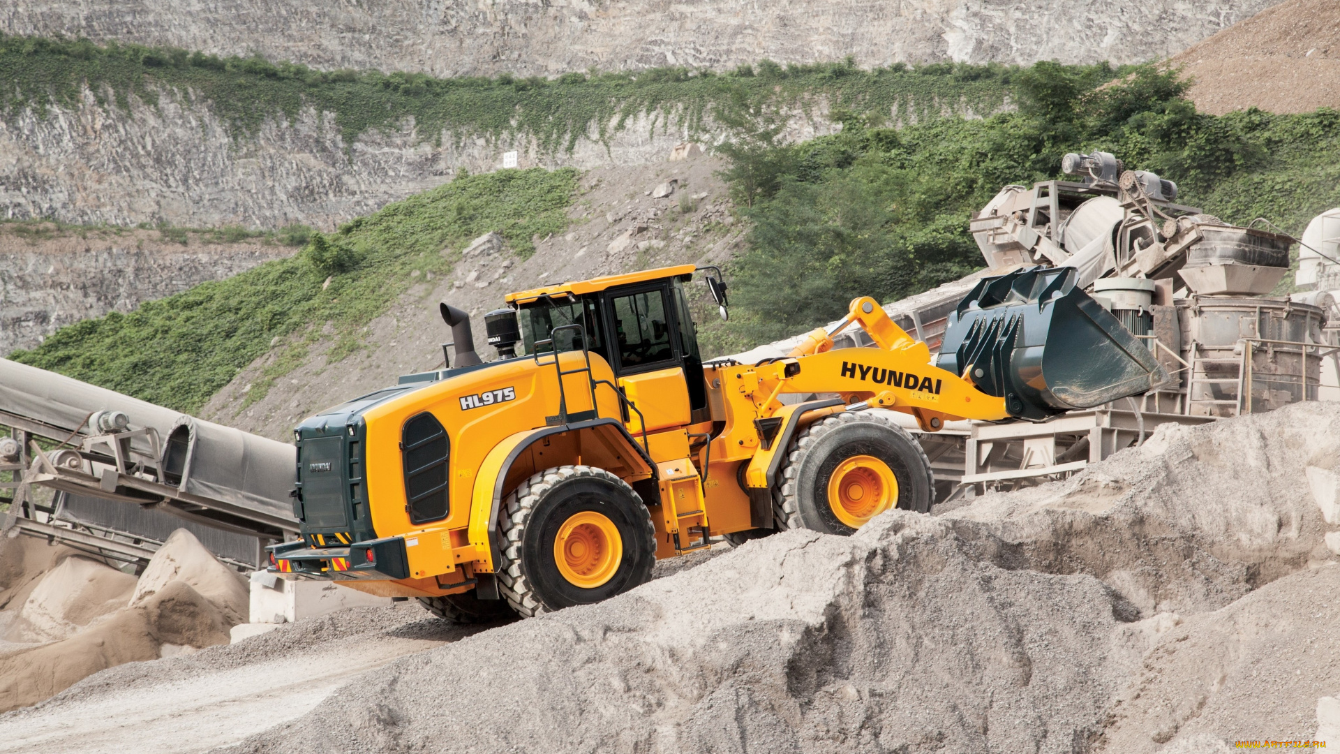 техника, фронтальные, погрузчики, hyundai