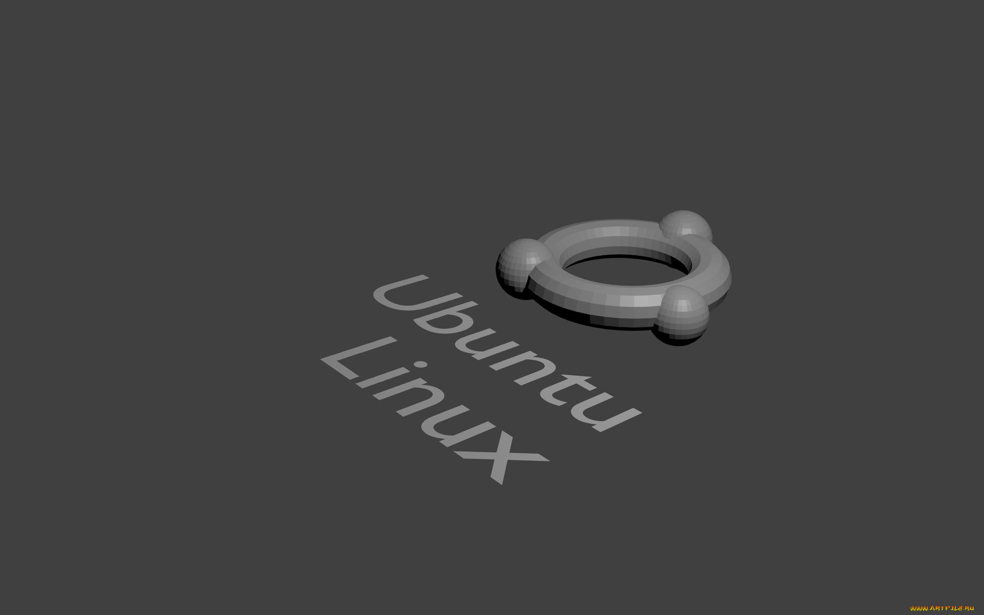 компьютеры, ubuntu, linux, логотип, фон