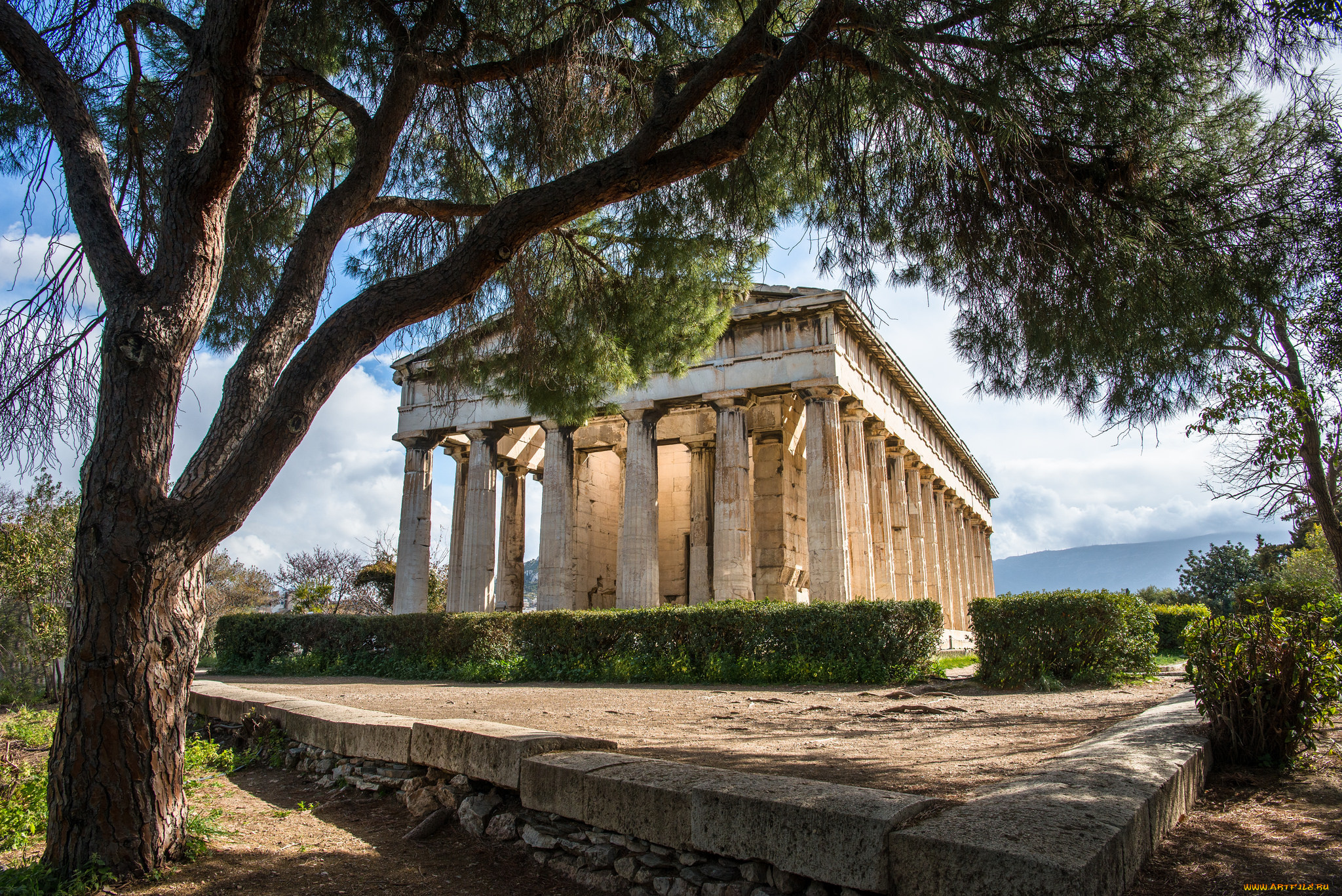 temple, of, hephaestus, , athens, города, афины, , греция, антик, храм