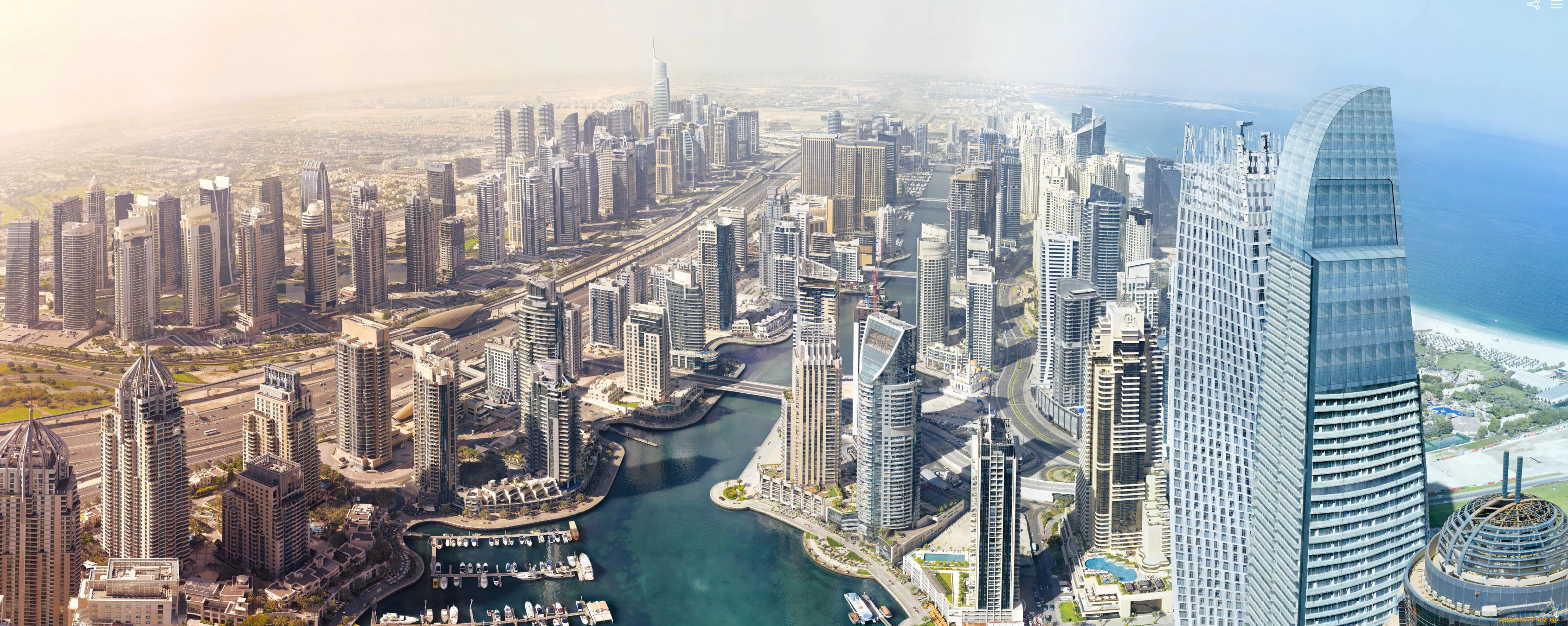 города, дубай, , оаэ, город, река