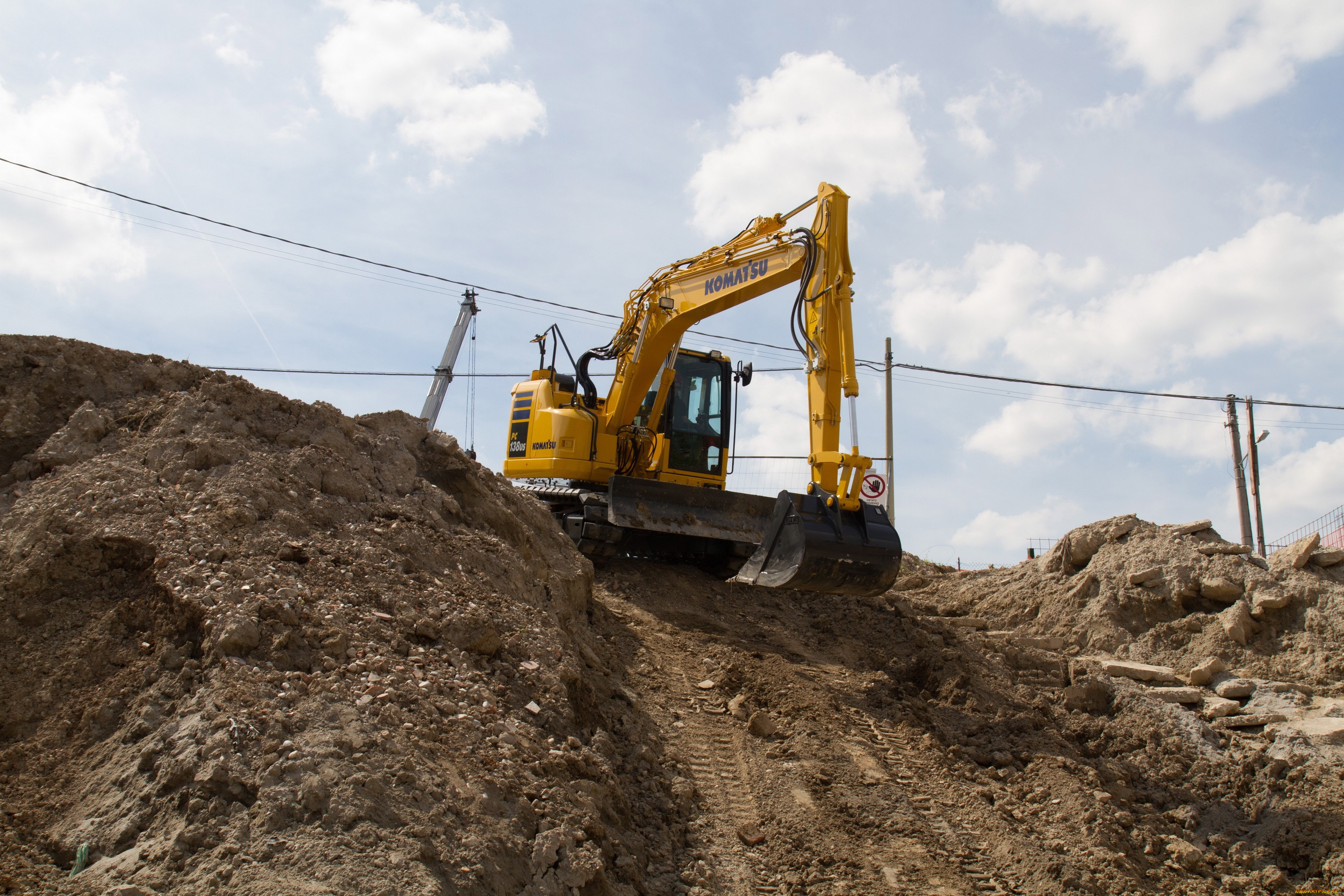 техника, экскаваторы, komatsu