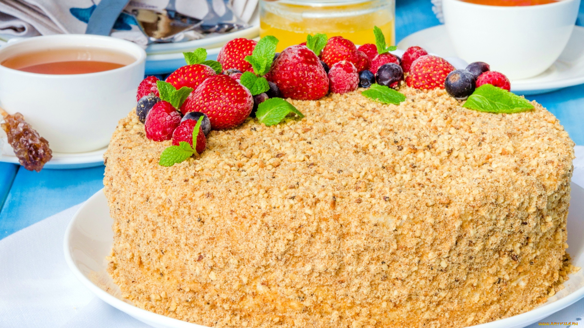 еда, торты, клубника, лакомство, торт, малина